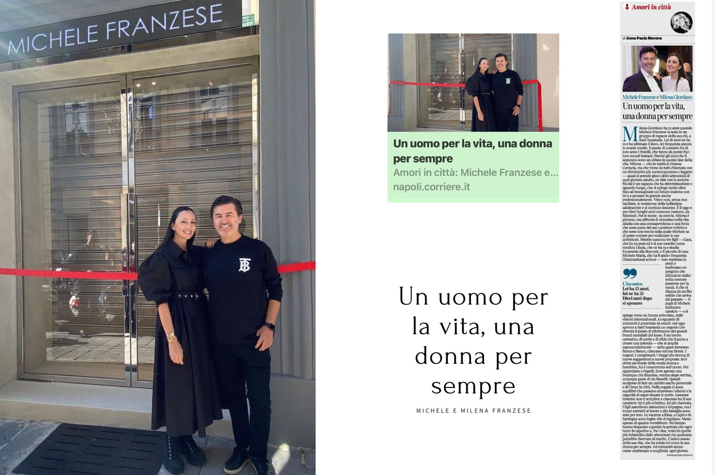 Un uomo per la vita, una donna per sempre. Michele e Milena Franzese