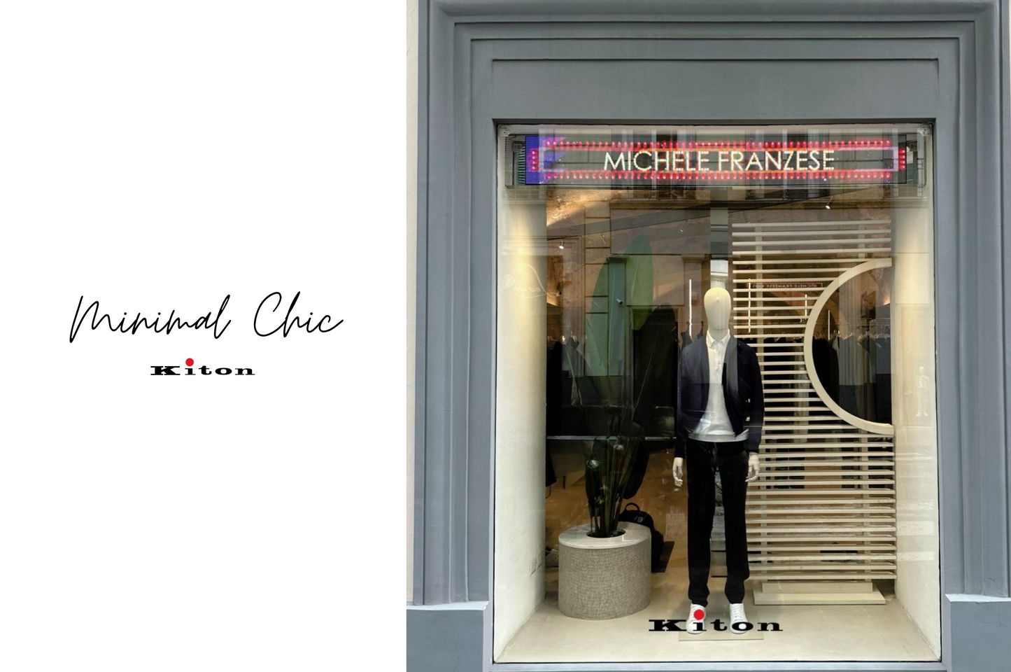 L'Eleganza di Kiton in Vetrina presso Michele Franzese Moda