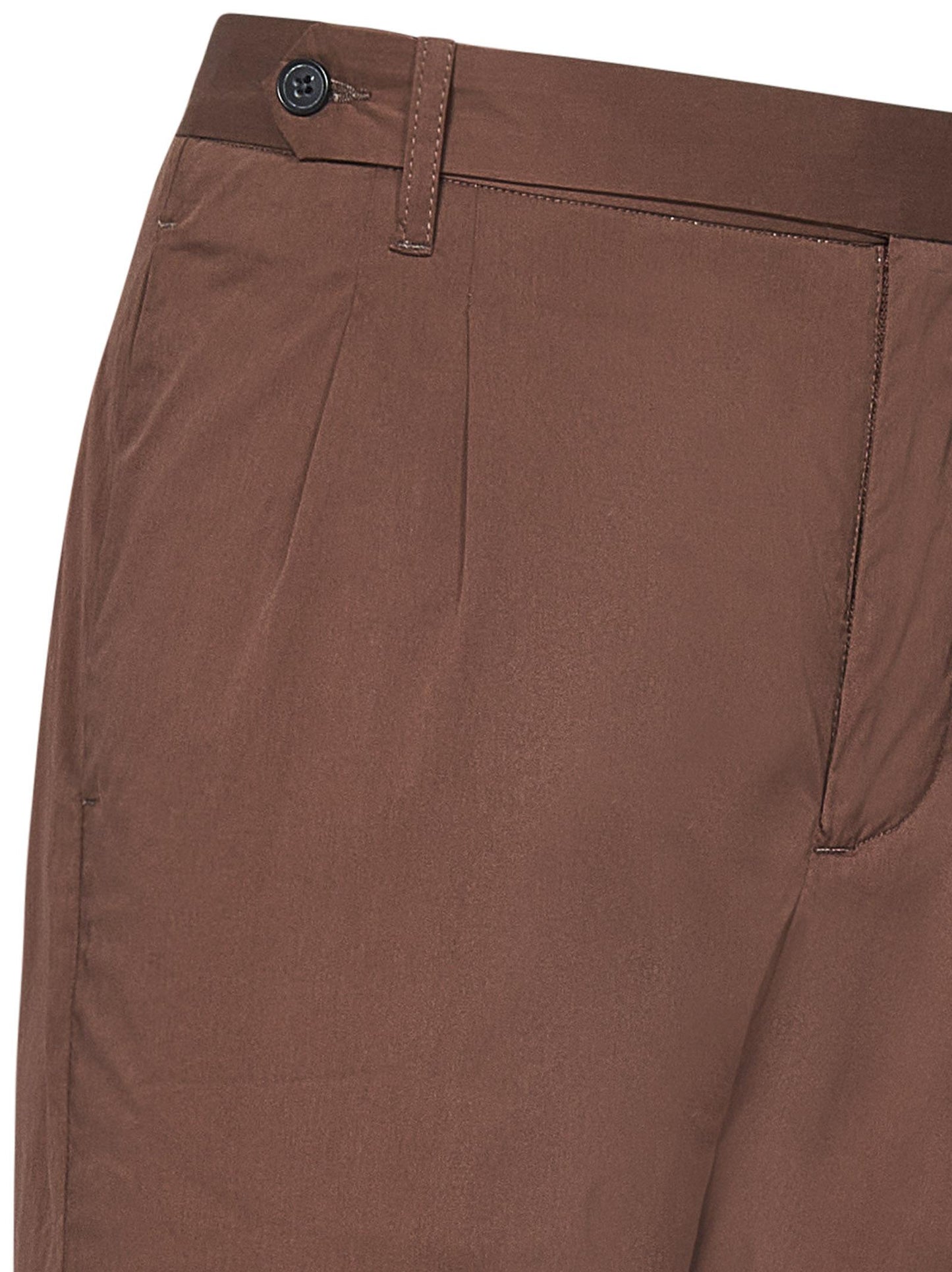 Pantaloni modello Brad Pitt Franzese Napoli AU1501Q MORO Franzese Collection Pronta Sartoria