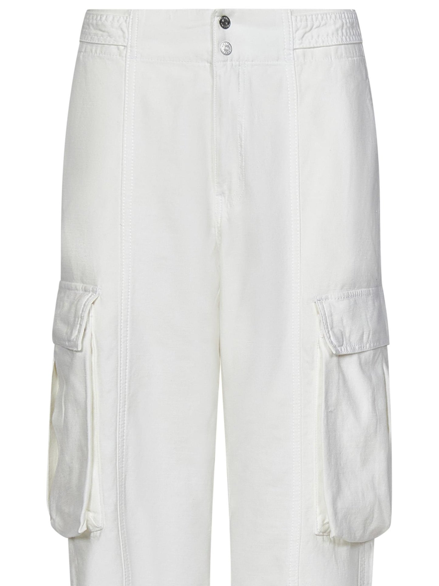 Pantaloni Wide Leg Cargo Frame Denim WS24WPA014 WHT Frame Denim