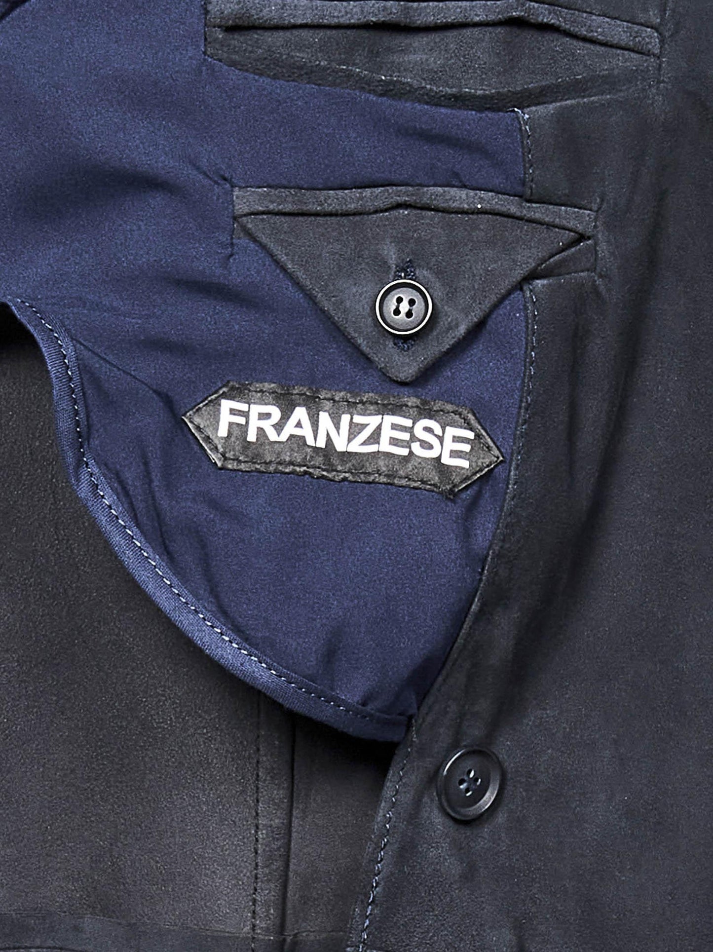 Giacca modello Stefano De Martino Franzese Napoli FR05CMA BLU Franzese Collection Pronta Sartoria