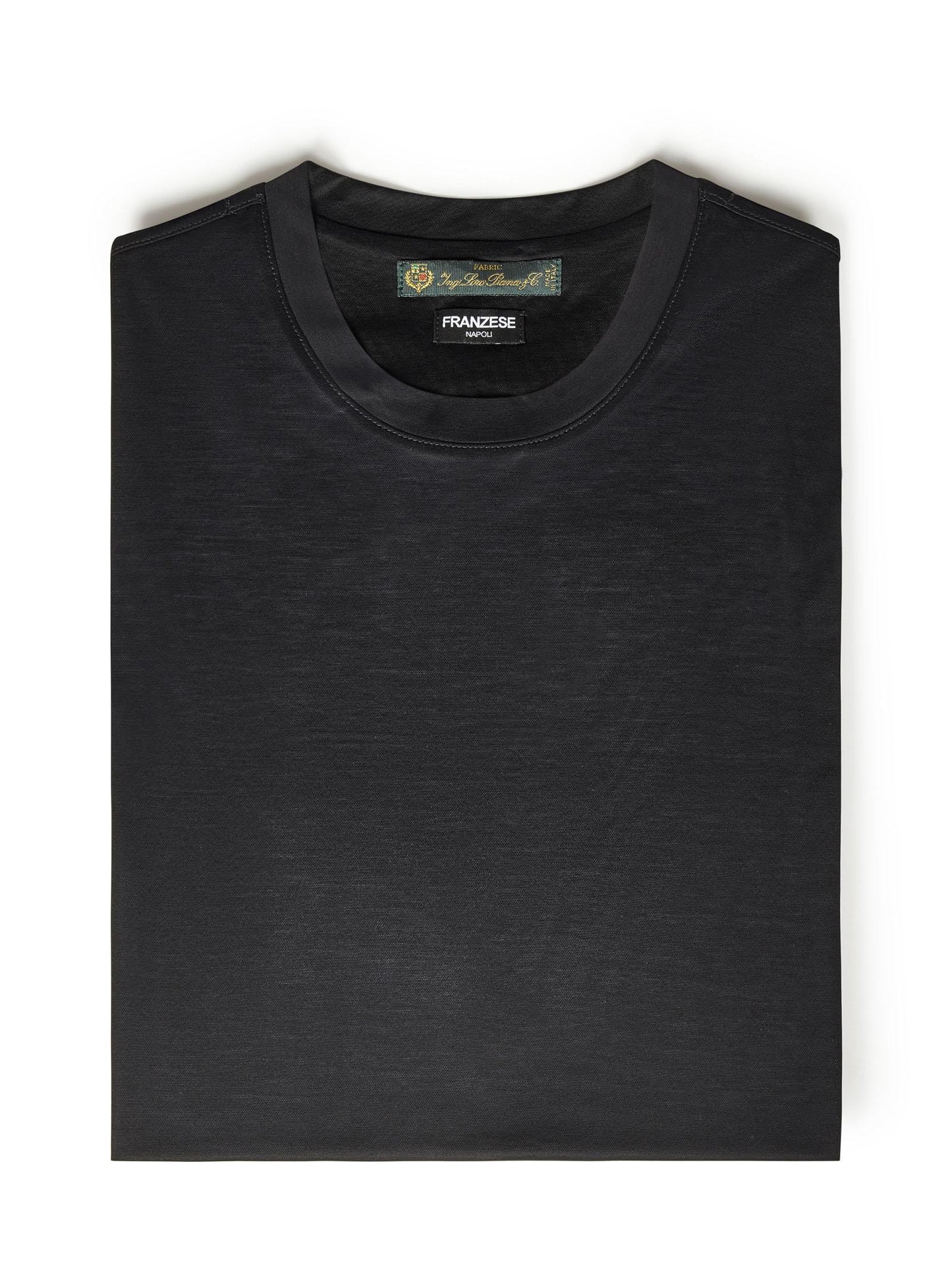 T-shirt modello nuvola Franzese Napoli FRATH09 NERO Franzese Collection Pronta Sartoria