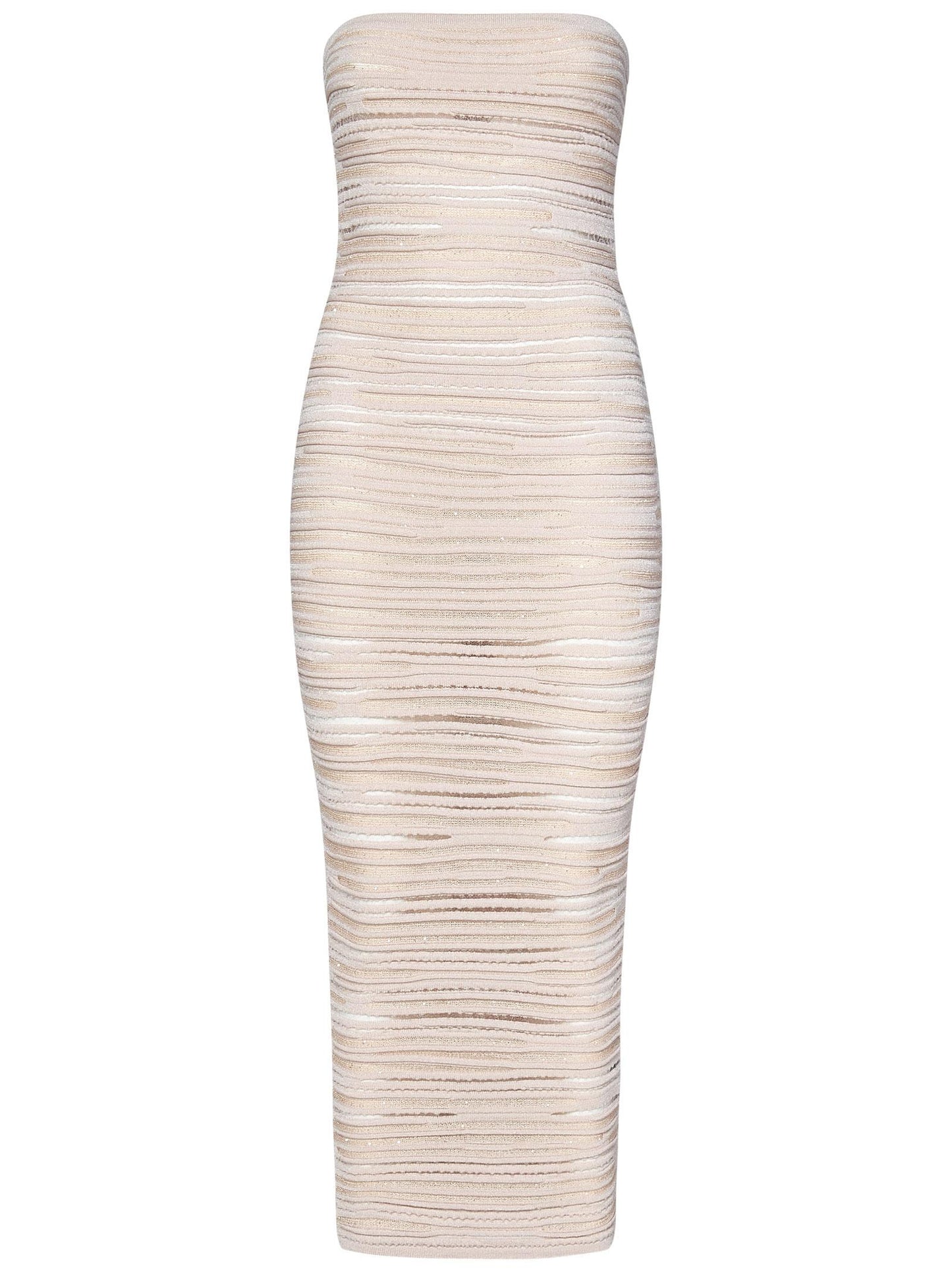 Abito Midi Balmain Paris EF0RG065KI39 GUW Balmain Paris