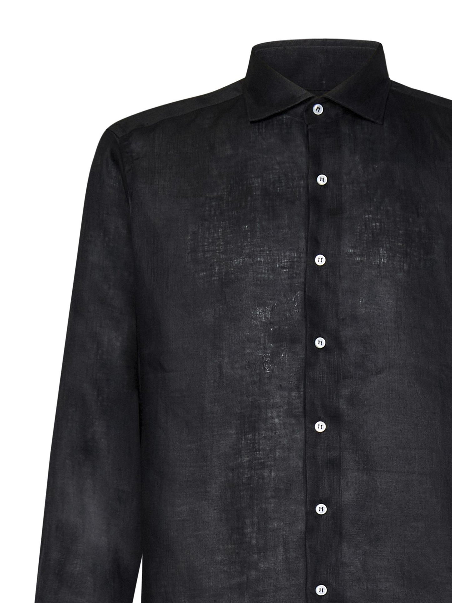 Camicia James Bond Franzese Napoli FRACM02 NERO Franzese Collection Pronta Sartoria