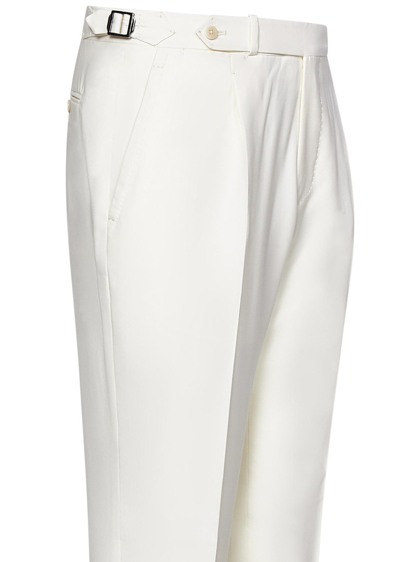 Pantaloni modello Stefano De Martino Franzese Napoli FRP2507 BIANCO Franzese Collection Pronta Sartoria