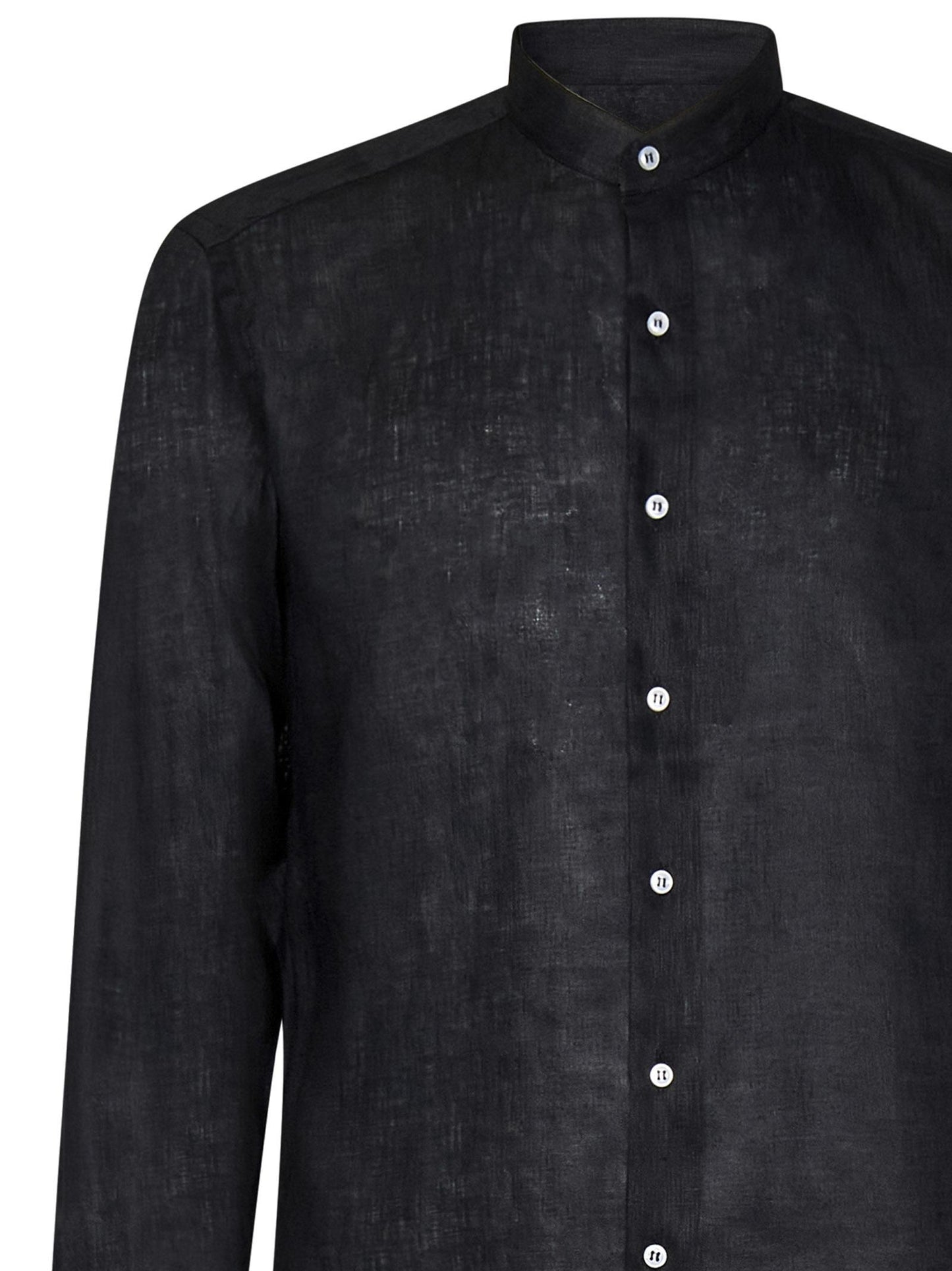 Camicia James Bond Franzese Napoli<BR/> FRACM18 NERO Franzese Collection Pronta Sartoria