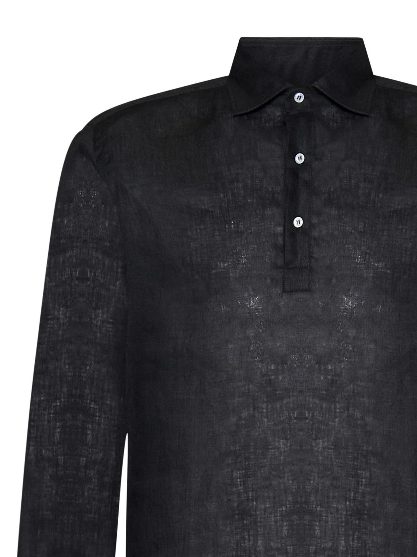 Polo Brad Pitt Franzese Napoli FRAPL04 NERO Franzese Collection Pronta Sartoria
