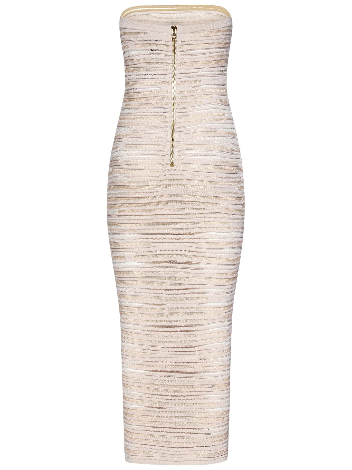 Abito Midi Balmain Paris EF0RG065KI39 GUW Balmain Paris