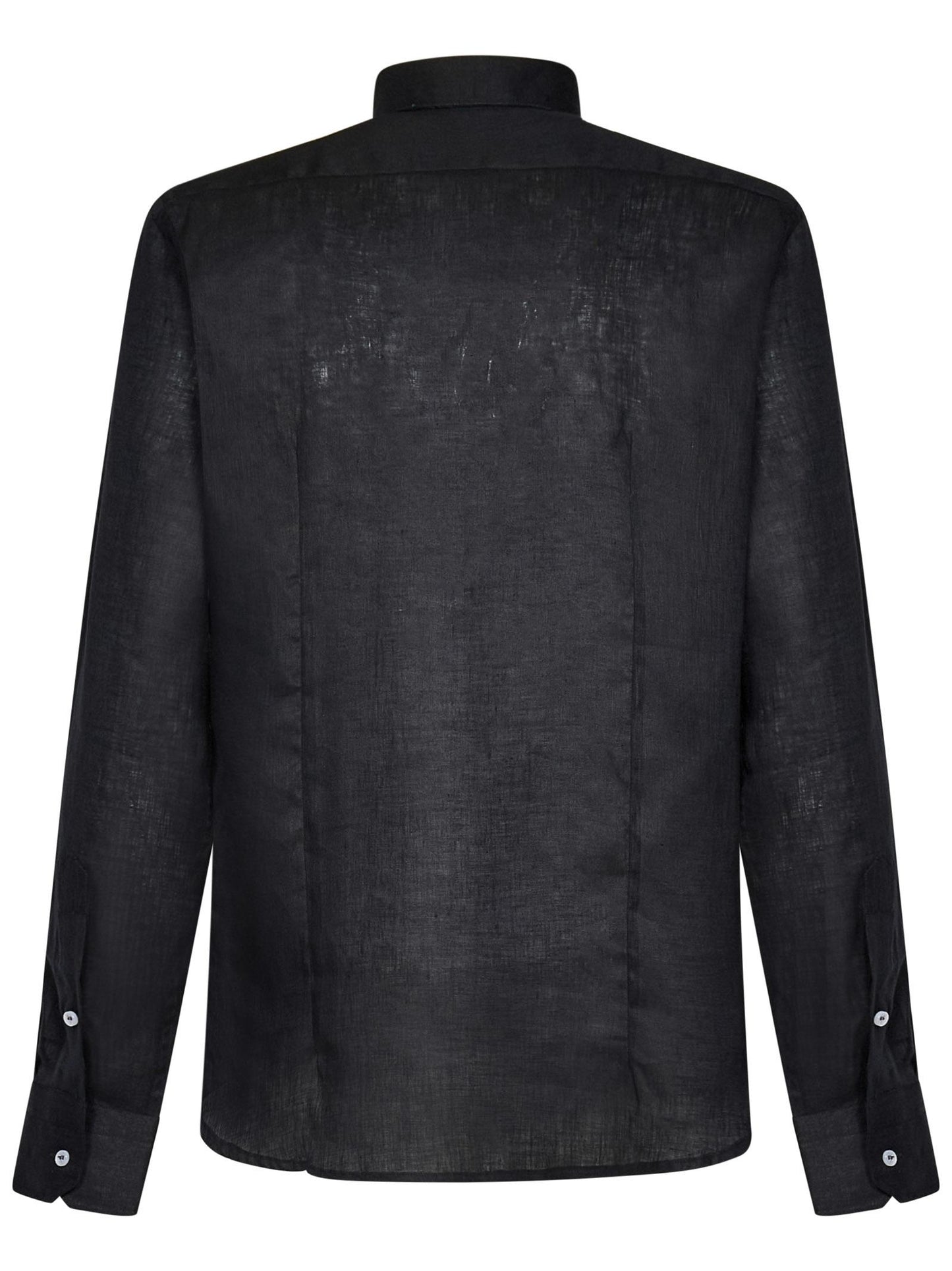 Camicia James Bond Franzese Napoli FRACM02 NERO Franzese Collection Pronta Sartoria