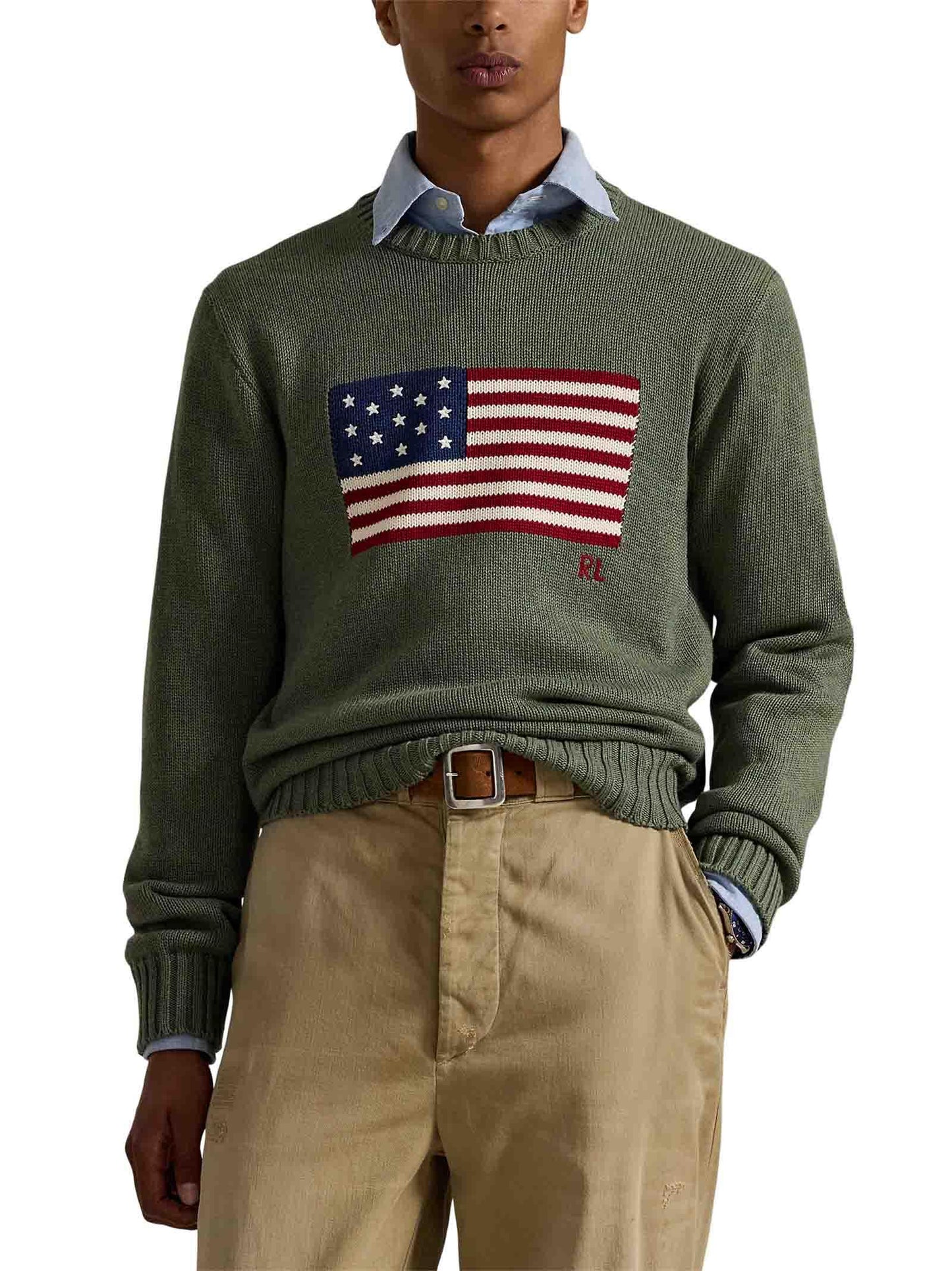 Maglia L'iconica maglia con bandiera Polo Ralph Lauren 710718281 010 Polo Ralph Lauren