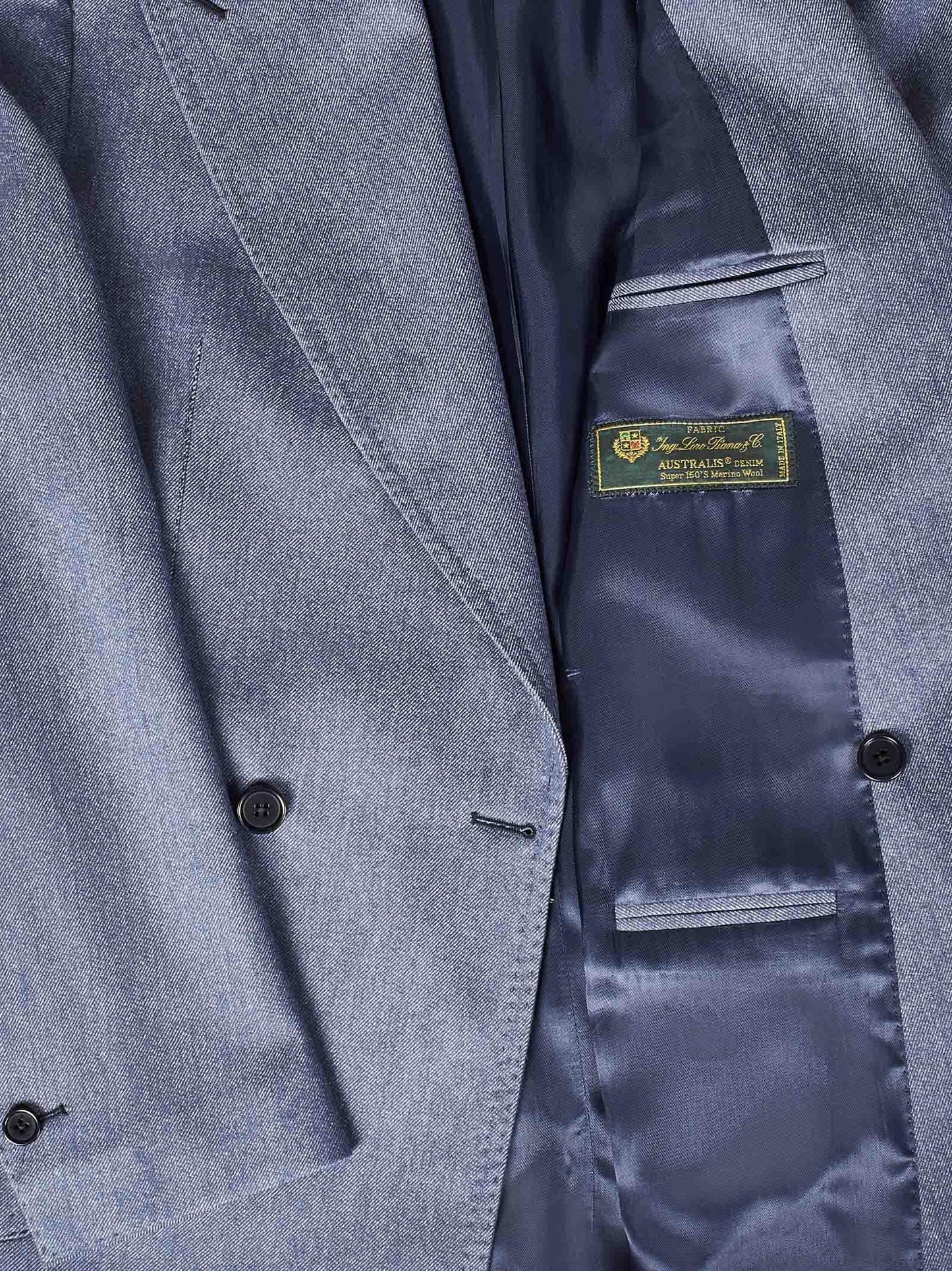 Giacca modello Stefano De Martino Franzese Napoli FMG106 DENIM Franzese Collection Pronta Sartoria