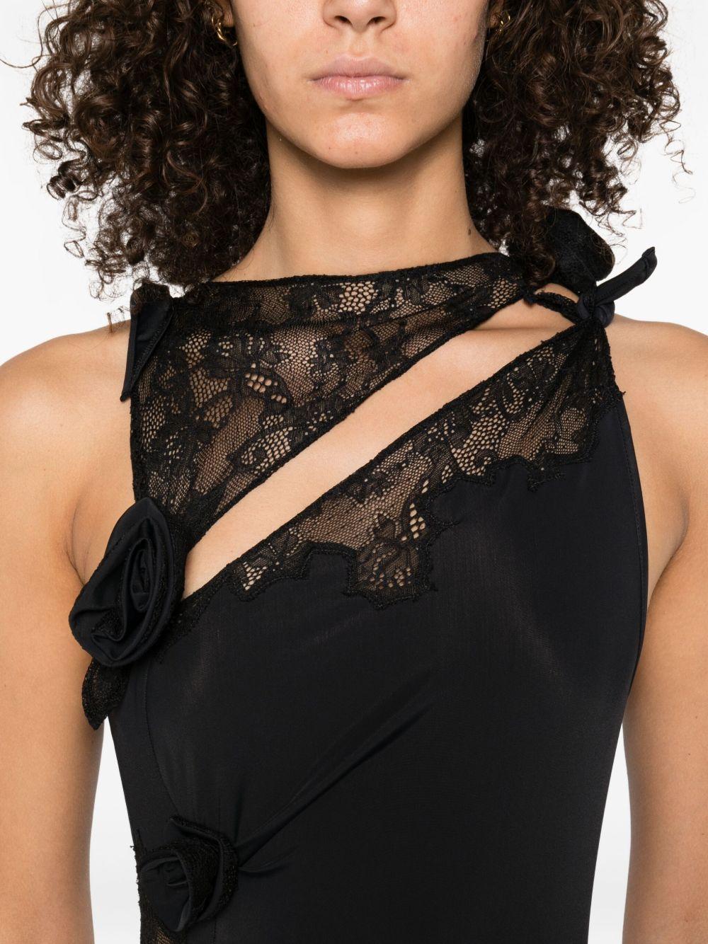 Abito Lungo Coperni COPR217F5021 BLK Coperni