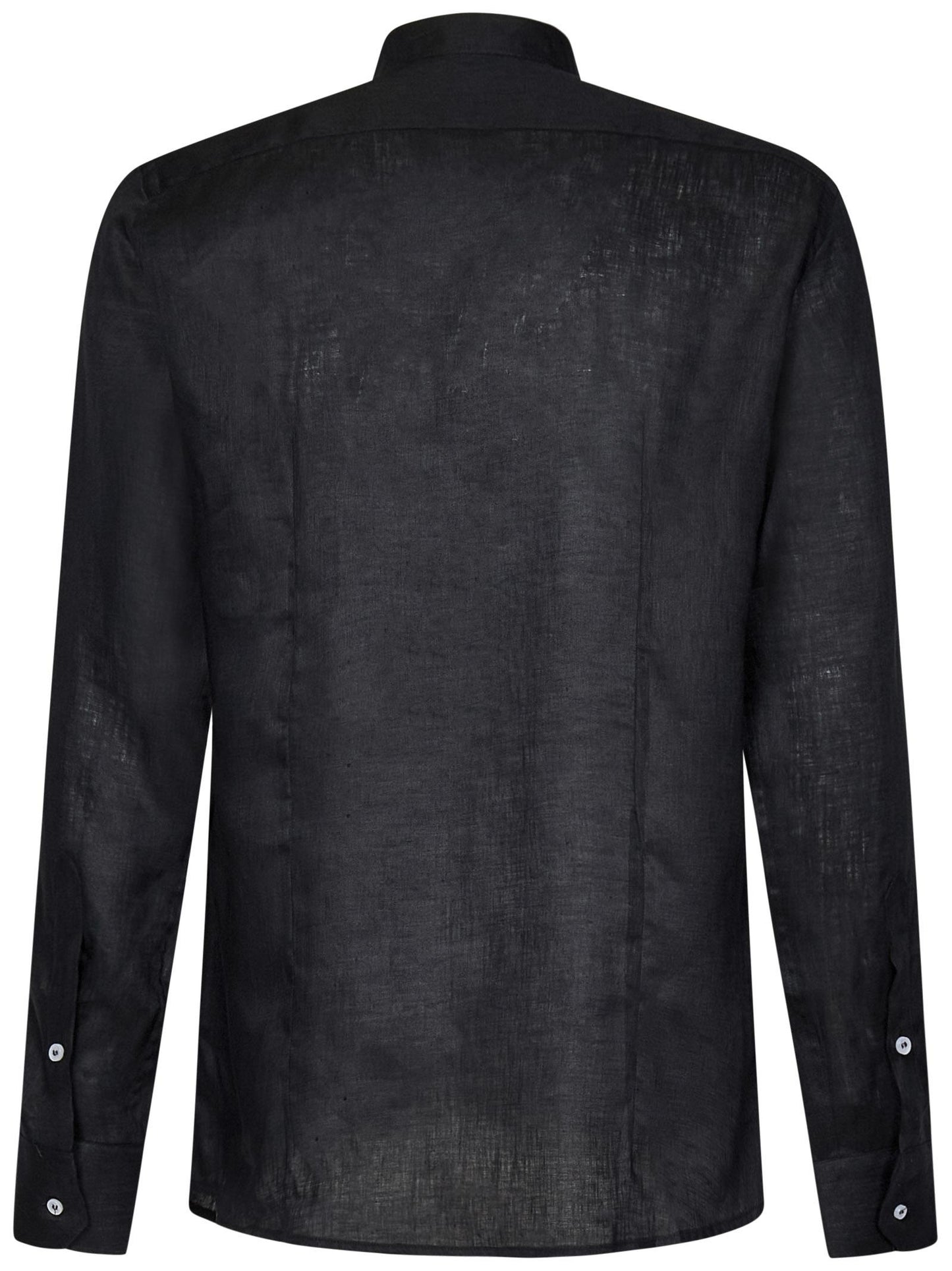 Camicia James Bond Franzese Napoli<BR/> FRACM18 NERO Franzese Collection Pronta Sartoria