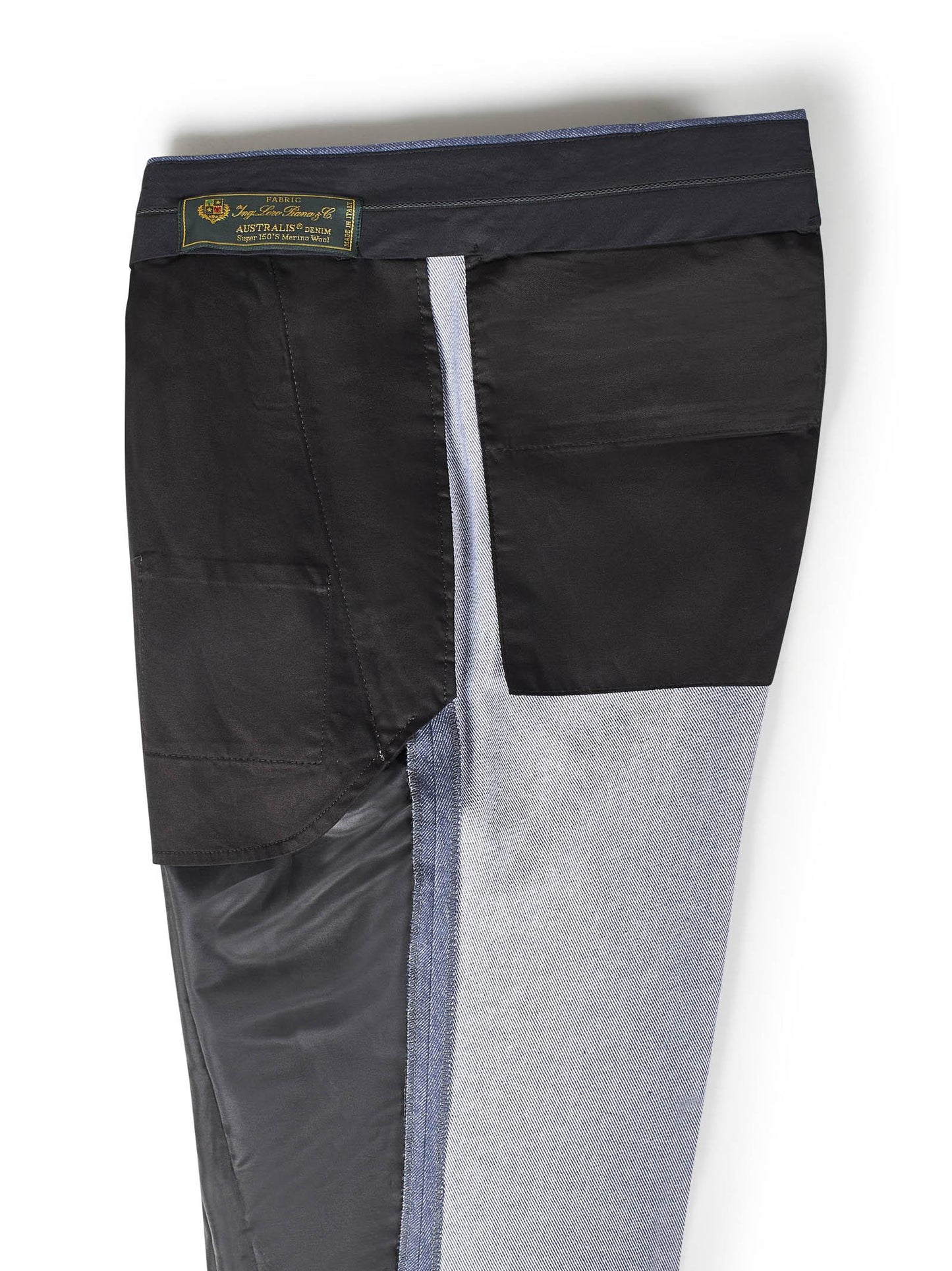Pantaloni modello Stefano De Martino Franzese Napoli FMP445 BLU Franzese Collection Pronta Sartoria