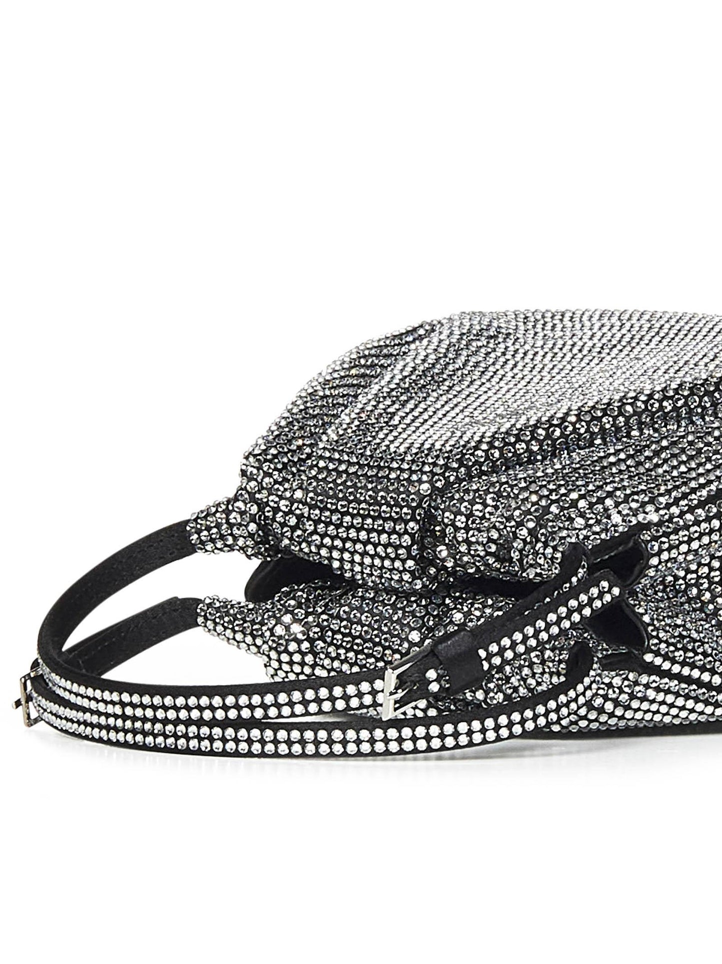Borsa a mano Vittoria Full Crystal Amina Muaddi VITTORIAFULLCRYSTAL BLACK Amina Muaddi