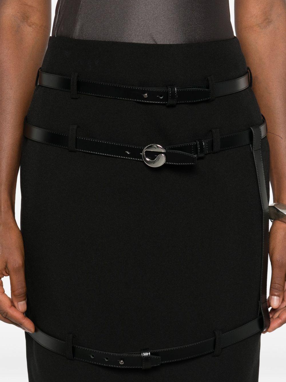 Minigonna Multi Belt Coperni COPJ95F3004 BLK Coperni
