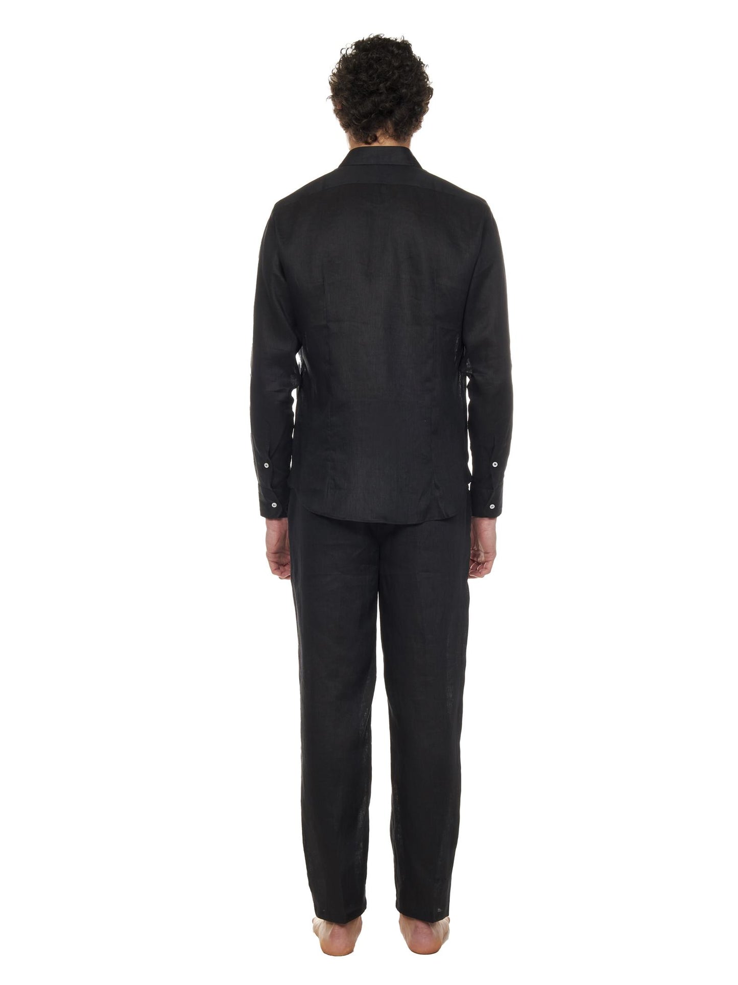 Camicia James Bond Franzese Napoli FRACM02 NERO Franzese Collection Pronta Sartoria