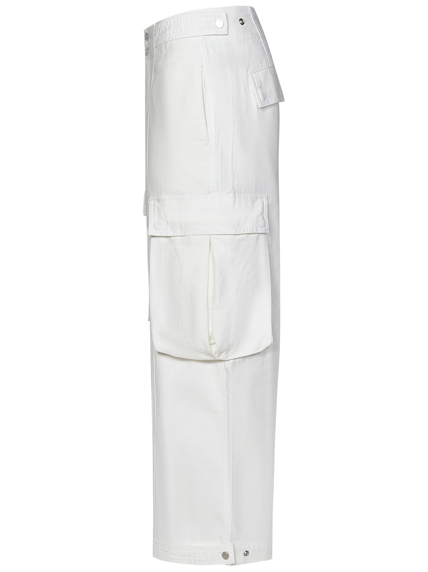 Pantaloni Wide Leg Cargo Frame Denim WS24WPA014 WHT Frame Denim