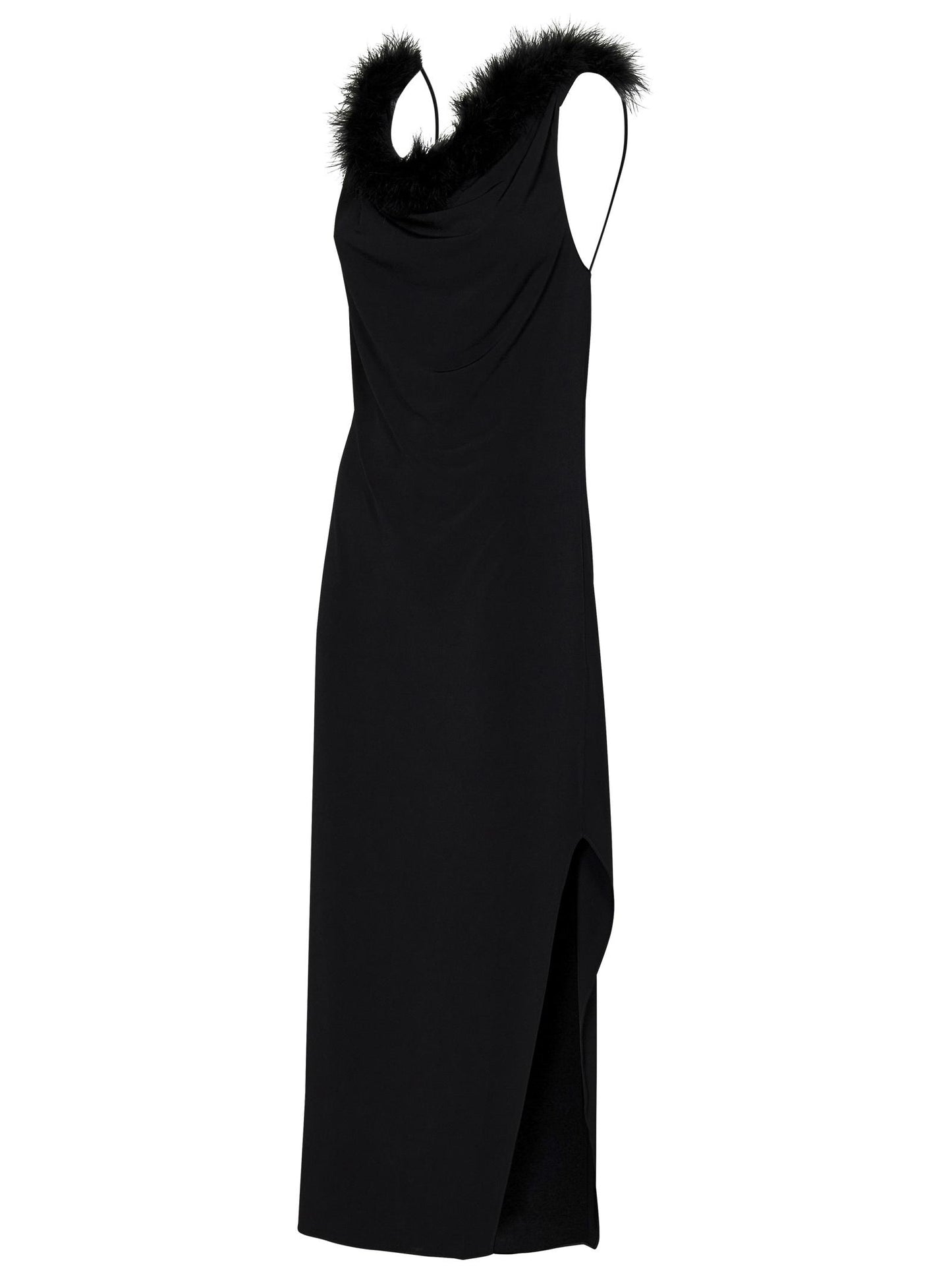 Abito Midi Boa Coperni COPR136F5022 BLK Coperni