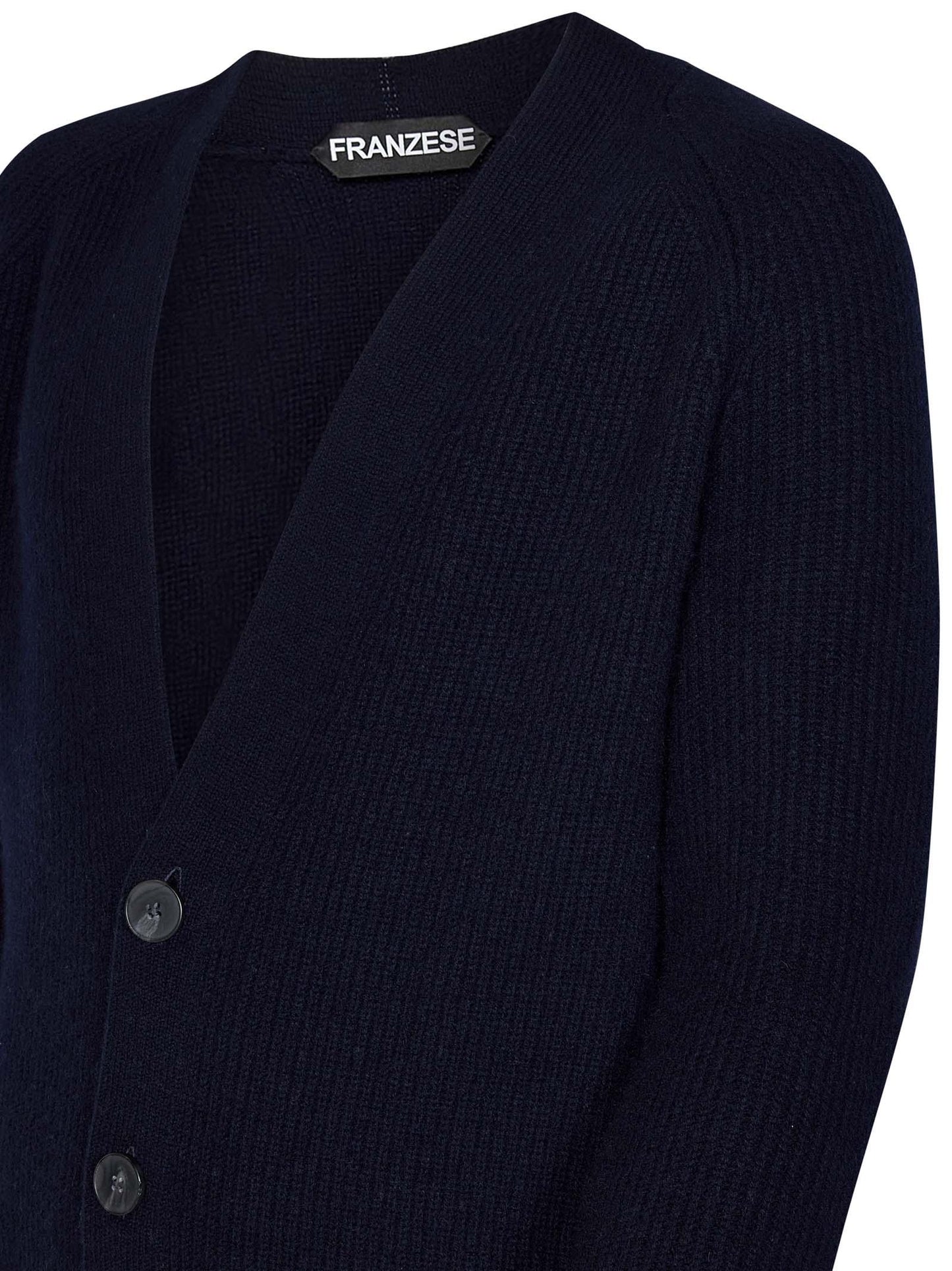 Cardigan modello Brad Pitt Franzese Napoli AU7164E BLU Franzese Collection Pronta Sartoria