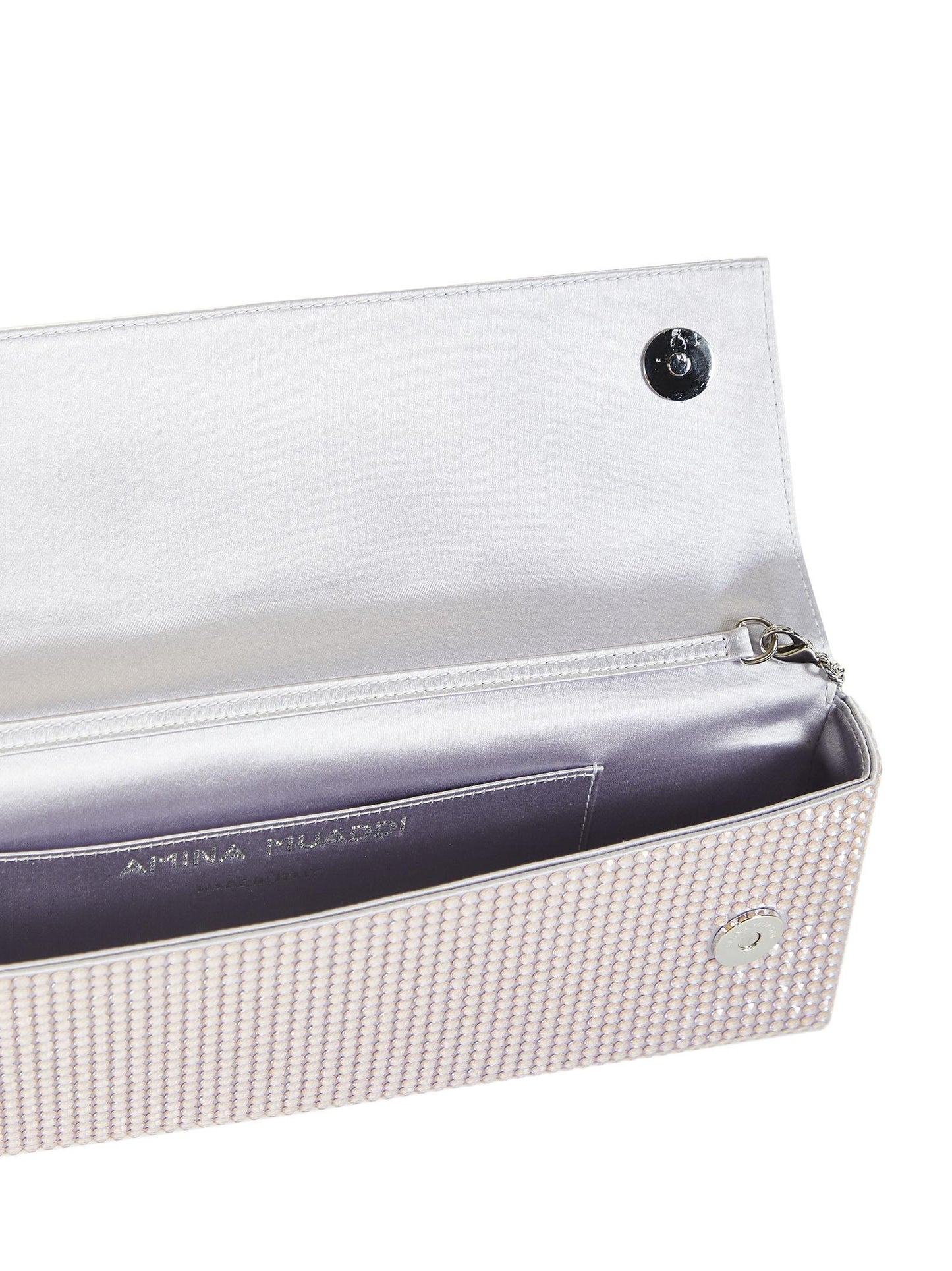 Clutch AMINI PALOMA Amina Muaddi AMINIPALOMA GREY Amina Muaddi