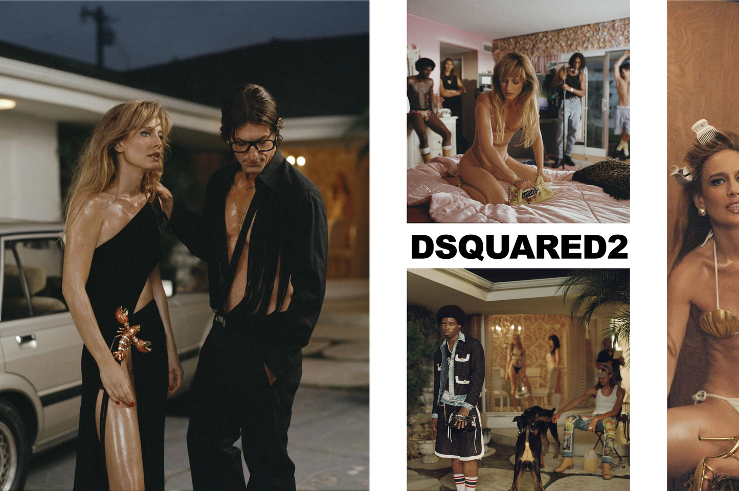 DSquared2 SS24: Un Viaggio Cinematografico nella Campagna di Nadia Lee Cohen con un Tributo a Rocco Siffredi