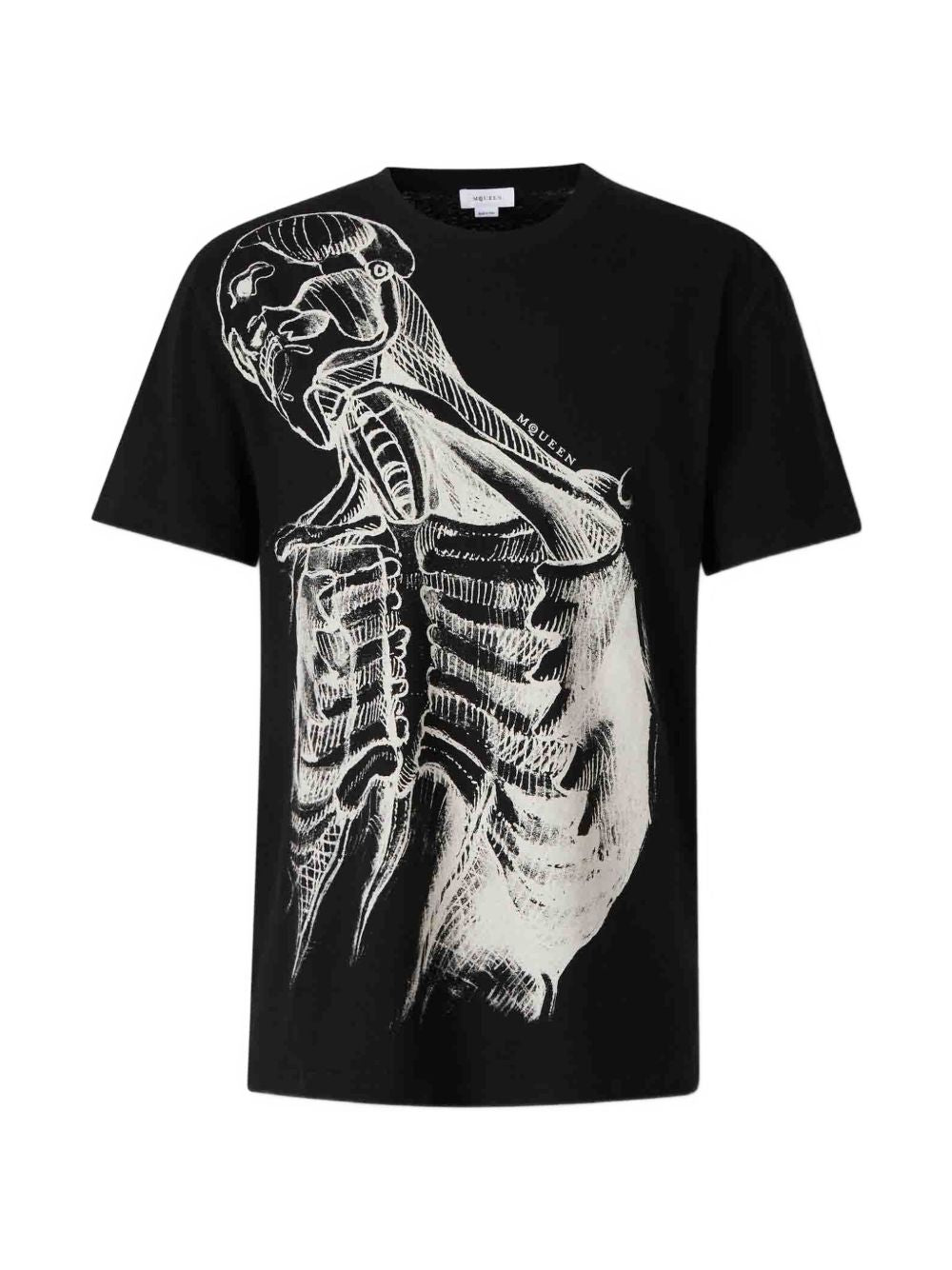 T-shirt Sketch Anatomy Alexander McQueen 873661QTAEX 0526 Alexander McQueen 