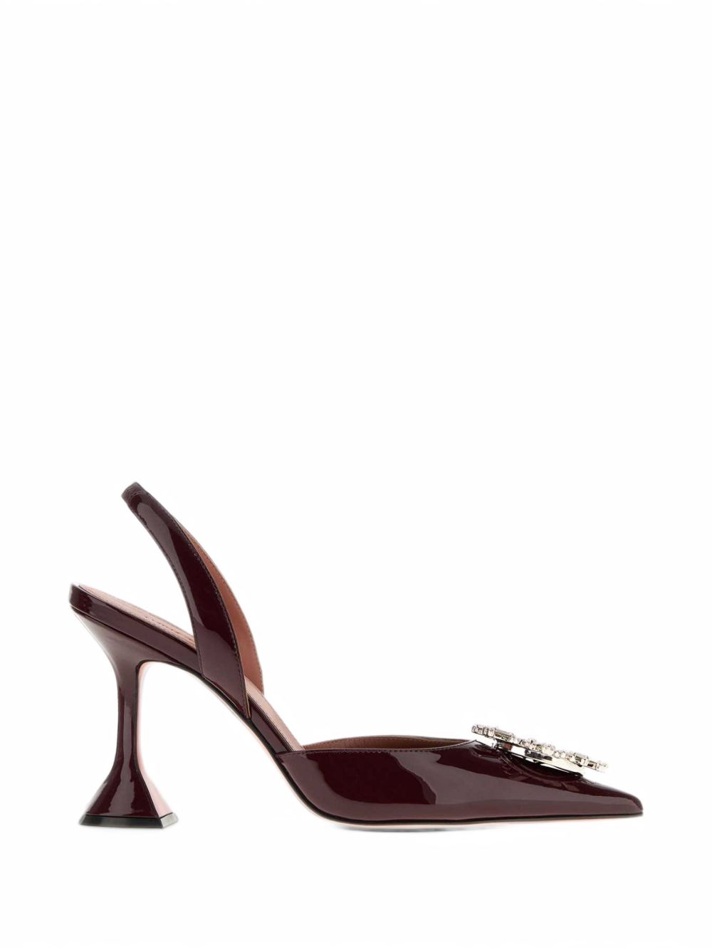 Décolleté Begum Sling 95 Amina Muaddi BEGUMSLING95 MERLOT PATENT Amina Muaddi 