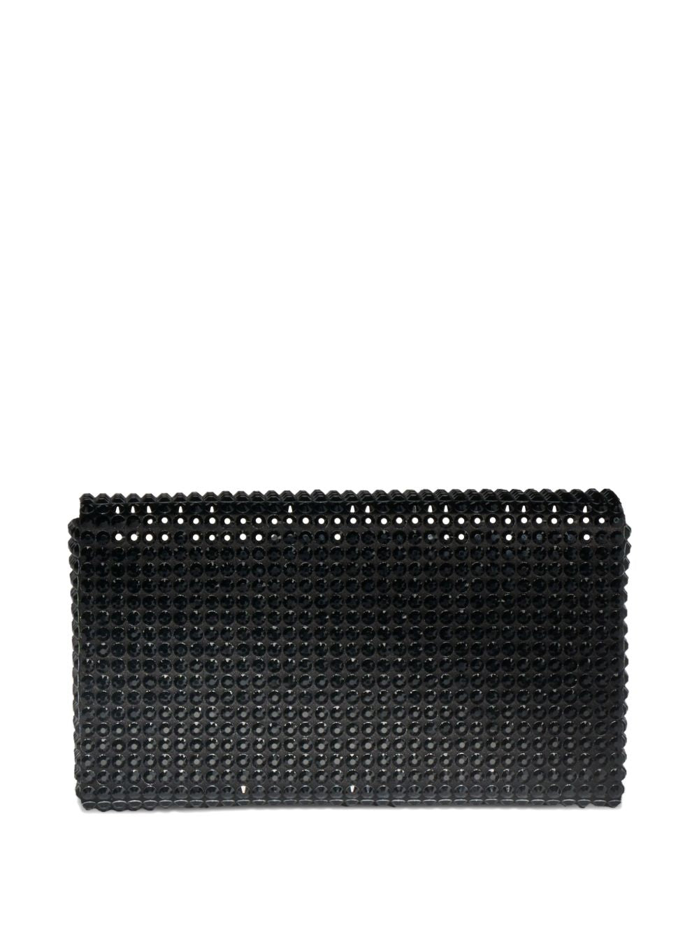 Clucth Paloma Mini Satin Amina Muaddi PALOMAMINISATIN BLACKJETBLACK Amina Muaddi 