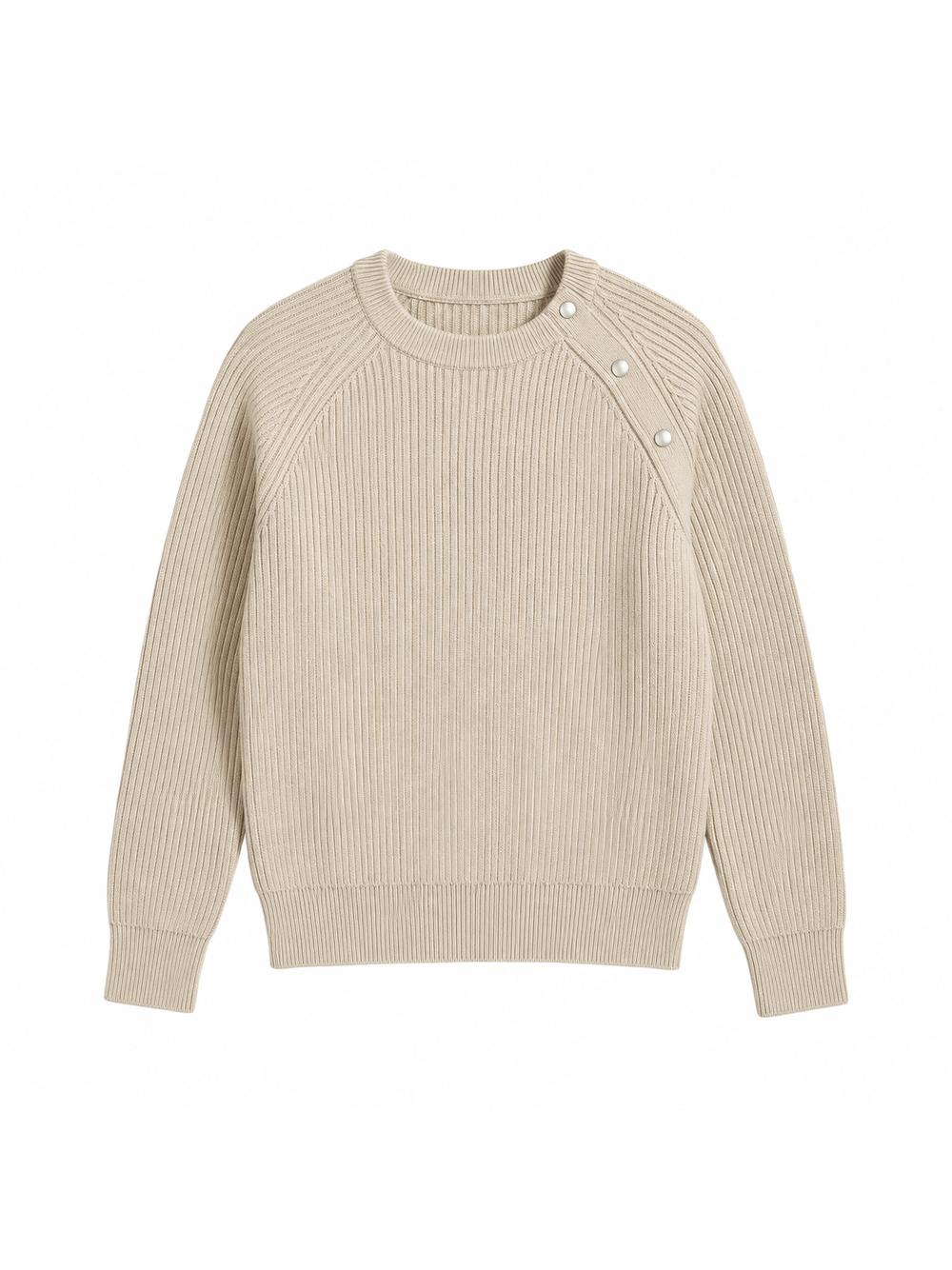 Maglia Carrer PIERSNAPCREWNECK ECRU Carrer 
