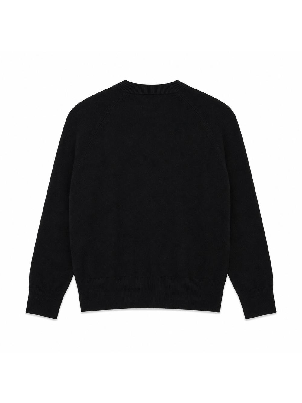 Maglia Carrer RAILKNITCREWNECK BLACK Carrer 