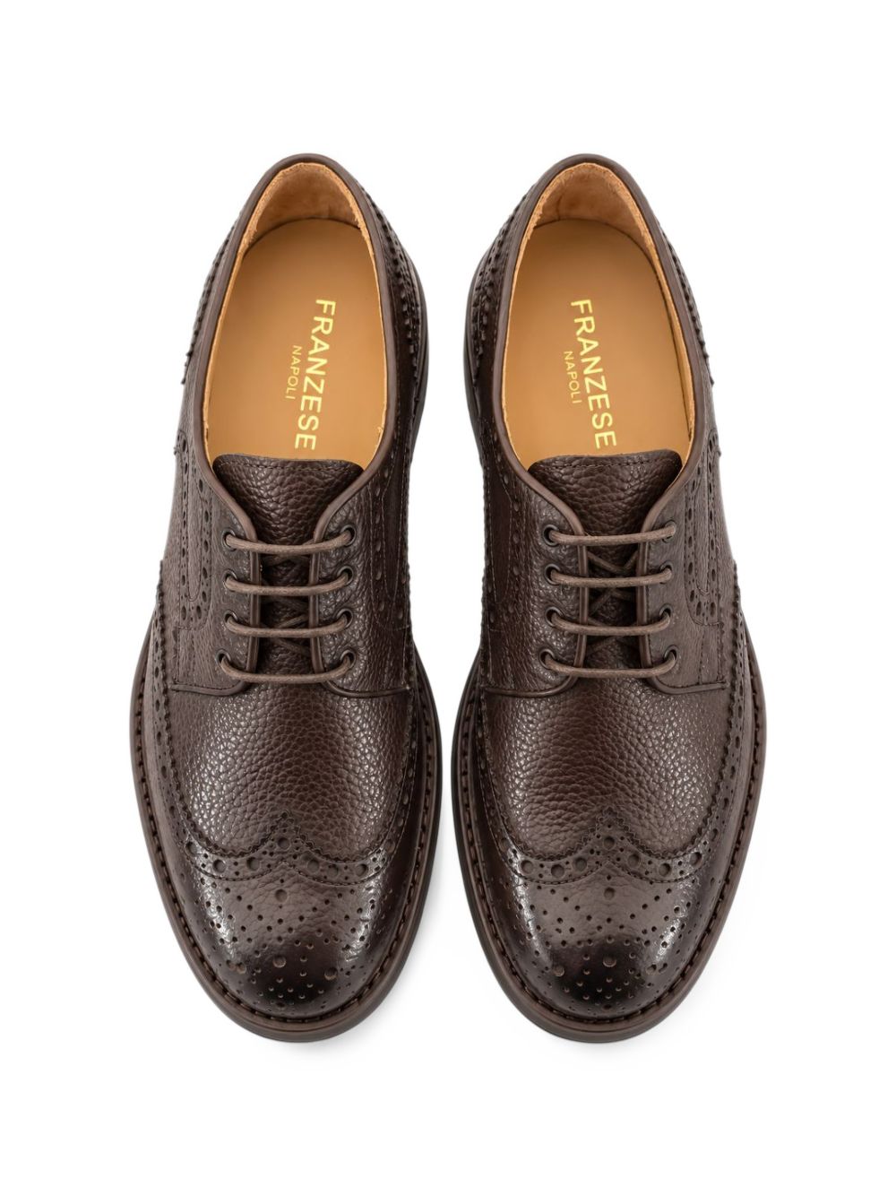 Stringate modello Dandy Rolls Royce Franzese Napoli 13064I26 CIOCCOLATO Franzese Collection 
