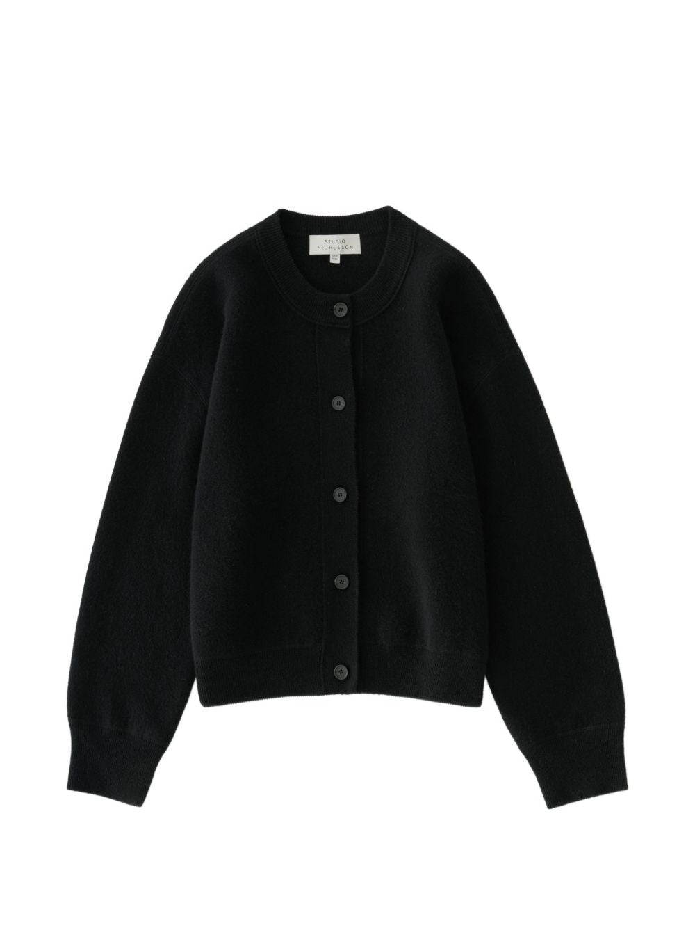 Cardigan Arvine STUDIO NICHOLSON ARVINESNW1901ROW BLACK STUDIO NICHOLSON 
