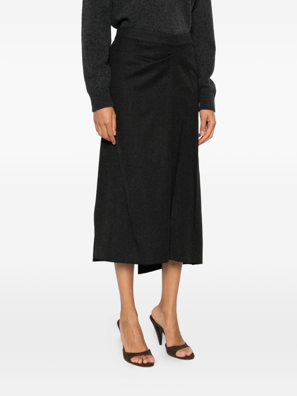 Gonna Victoria Beckham 1326WSK007362D DARK GREY MELANGE Victoria Beckham 