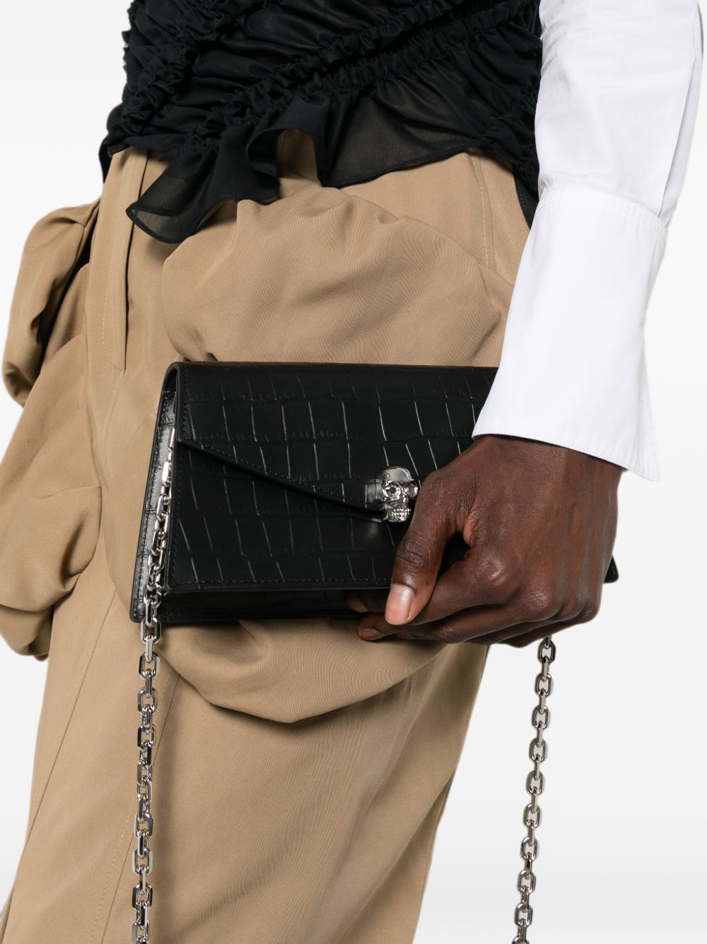 Borsa a spalla The Skull Mini Alexander McQueen 8746981HBT2 1000 Alexander McQueen 