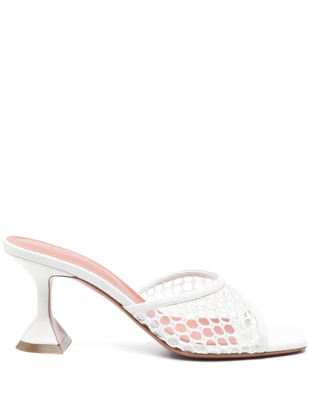 Sandali Lupita Net Slipper 70 Amina Muaddi LUPITANETSLIPPER70 WHITENETWHITENAPPA Amina Muaddi 