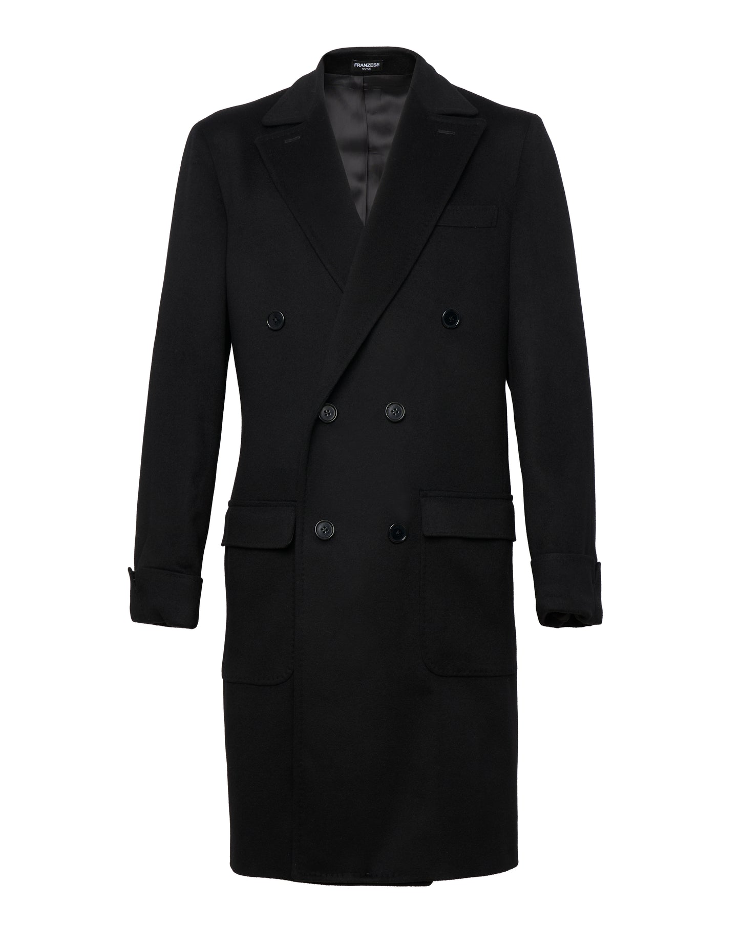 Cappotto modello Stefano de Martino Franzese Napoli 4668B159B NERO Franzese Collection 