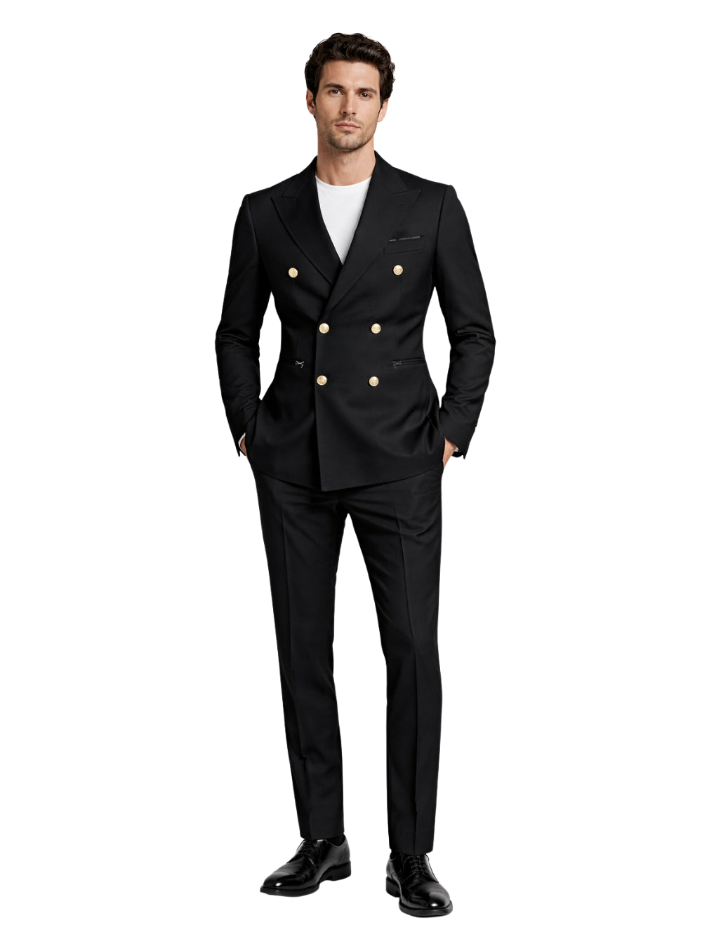 Abito modello Brad Pitt Franzese Napoli FCAMHKD24 BLACK Franzese Collection 