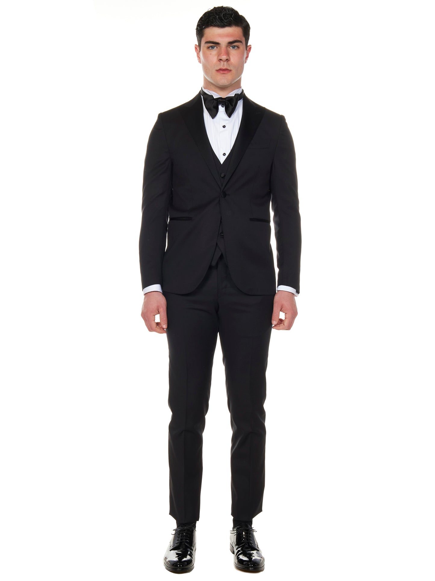 Abito Modello James Bond 007 Franzese Napoli FRACRISTAL NERO Franzese Collection 