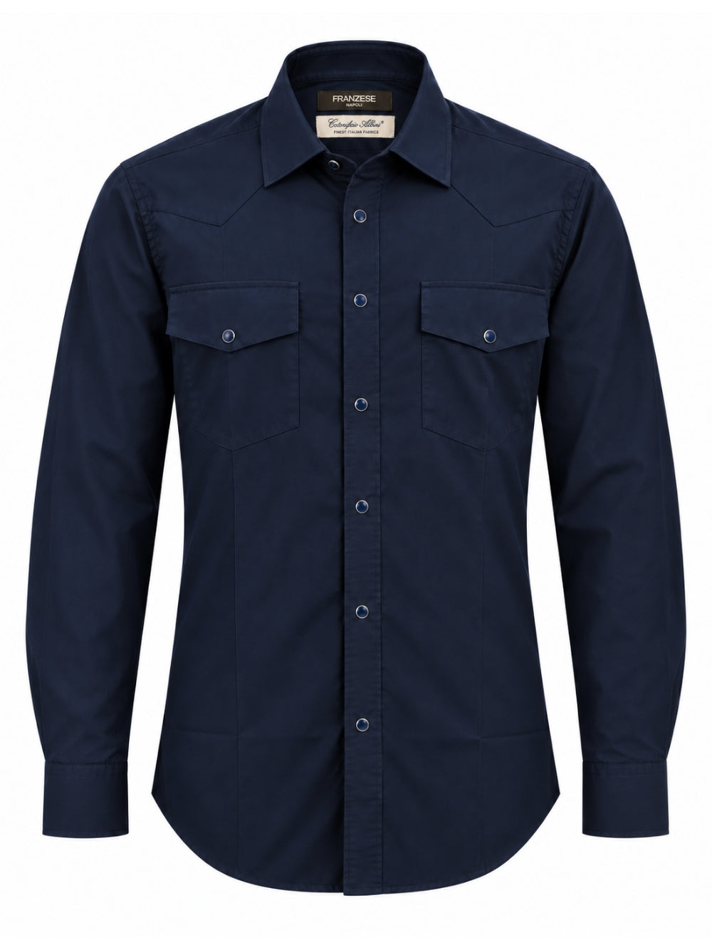 Camicia modello David Beckham Franzese Napoli FRACT01 BLU PRESIDENZIALE Franzese Collection 