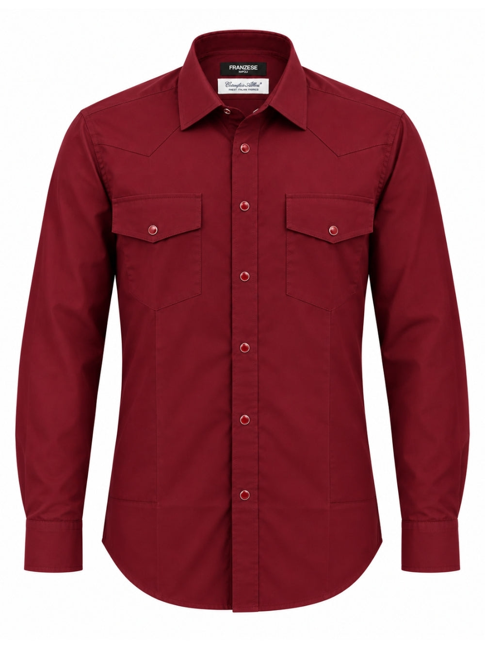 Camicia modello David Beckham Franzese Napoli FRACT01 BORDEAUX Franzese Collection 