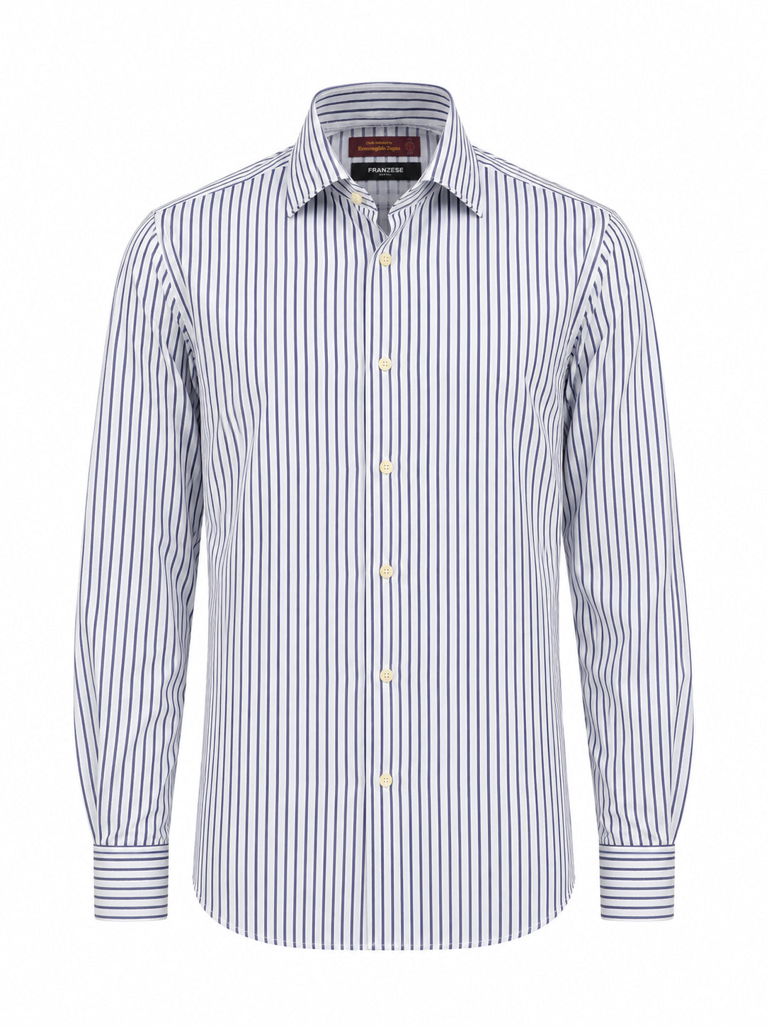 Camicia modello Alain Delon Franzese Napoli FRANK 90126RIGA BLU Franzese Collection 