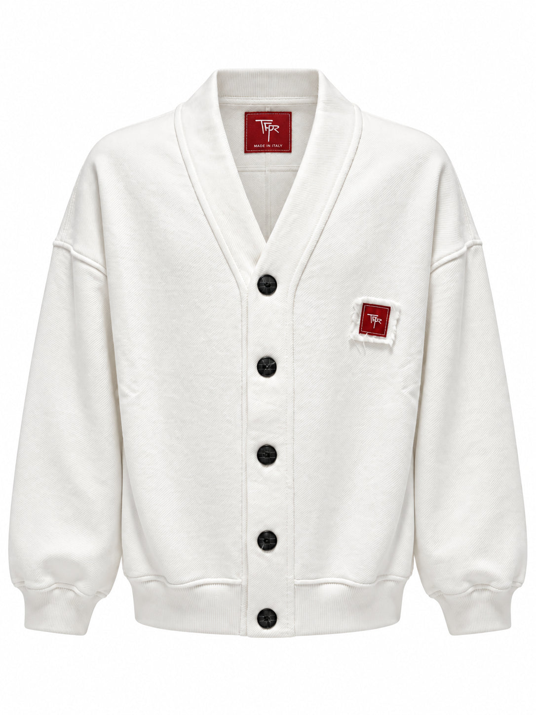 Cardigan T73 X Franzese Napoli T73DCAR WHITE T73 x franzese napoli 