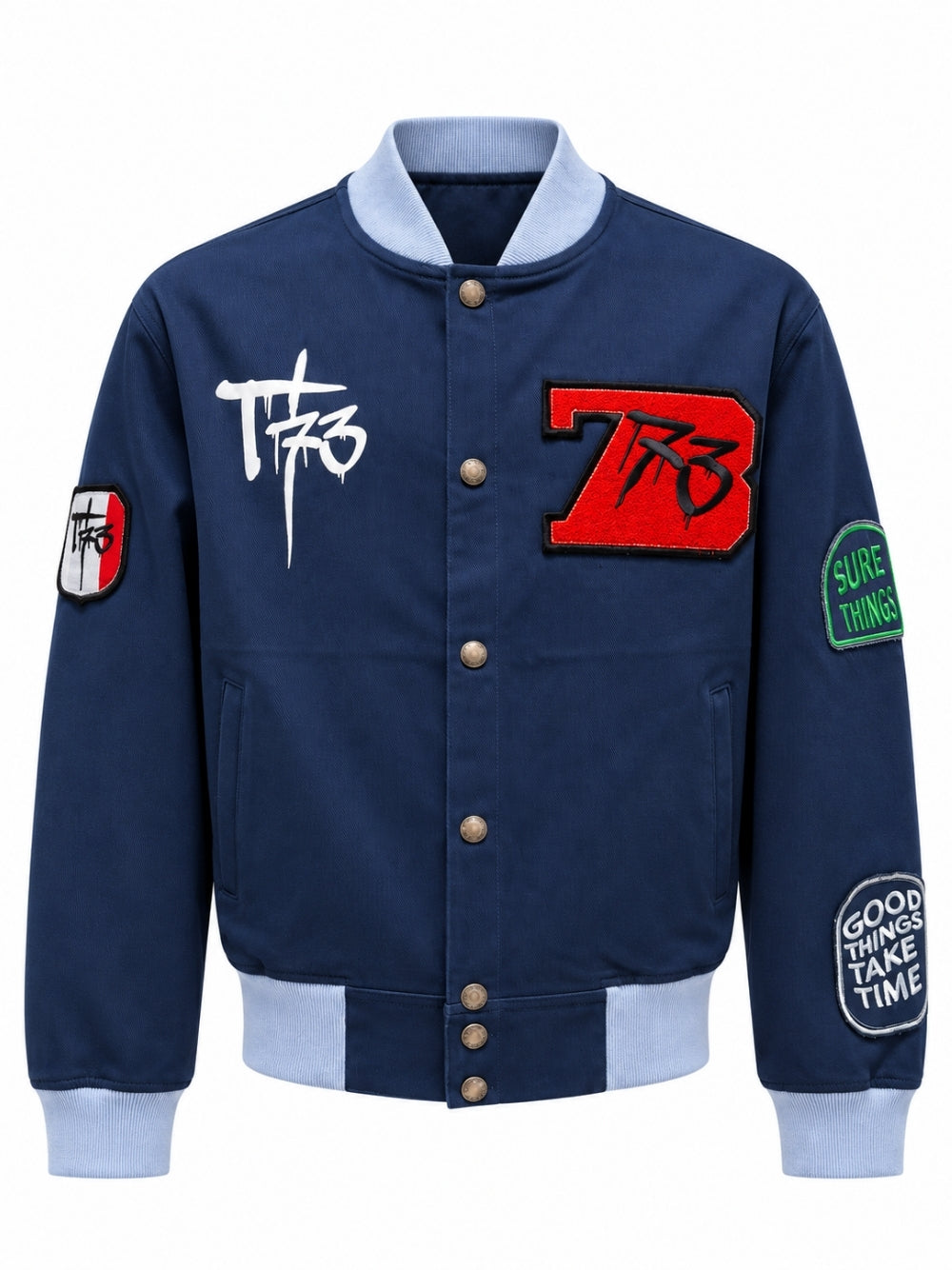 Giubbino T73 X Franzese Napoli T73JBBP BLU T73 x franzese napoli 