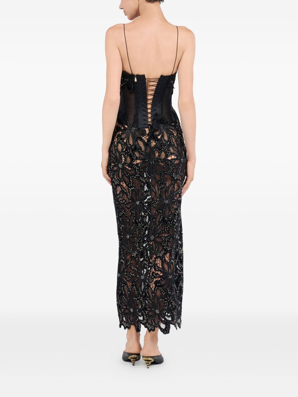 Abito Roberto Cavalli WKR137FT009 05051BLACK Roberto Cavalli 