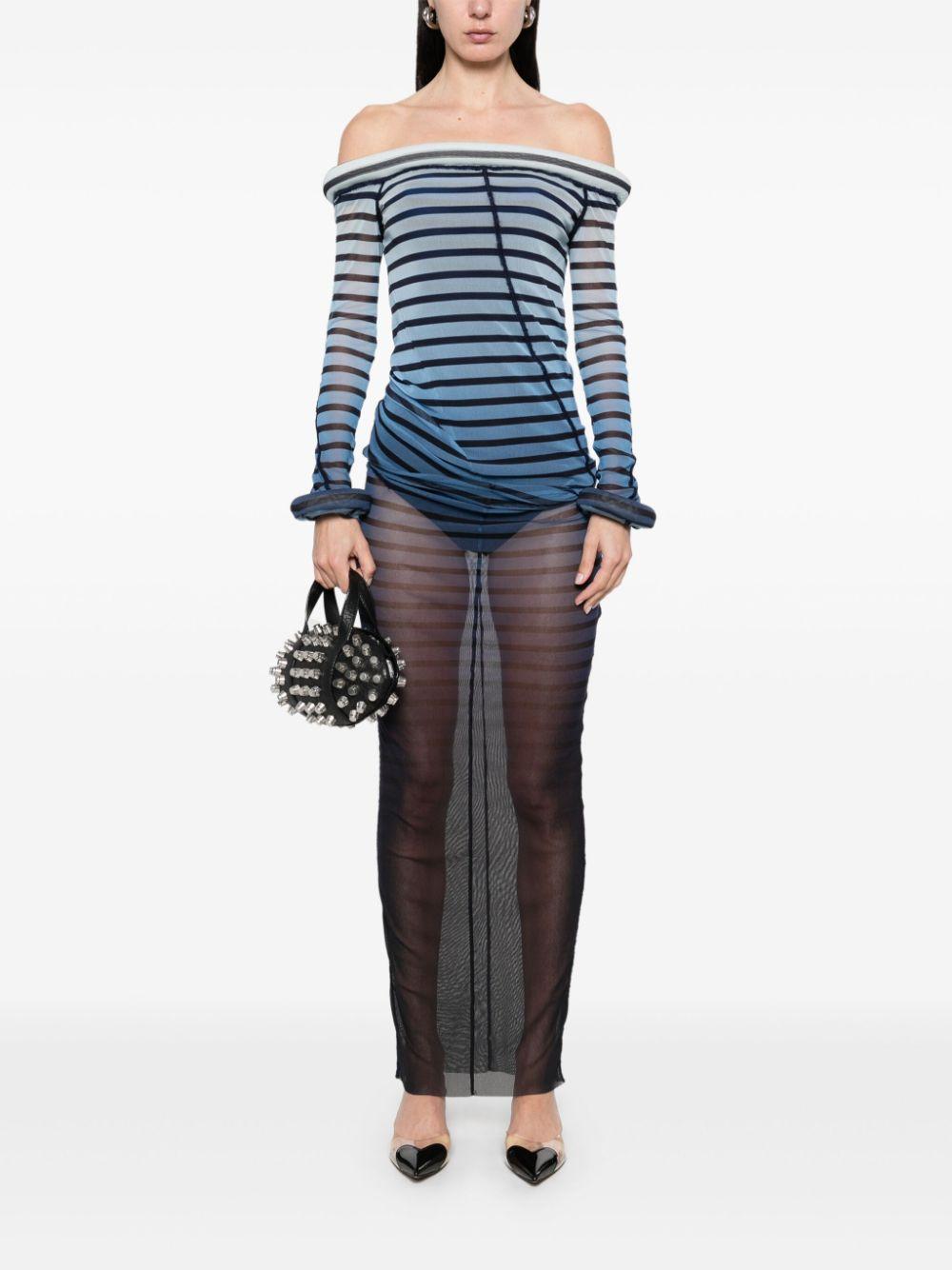 Abito Lungo The Long 3D Striped Jean Paul Gaultier RO294T575 005956 Jean Paul Gaultier 