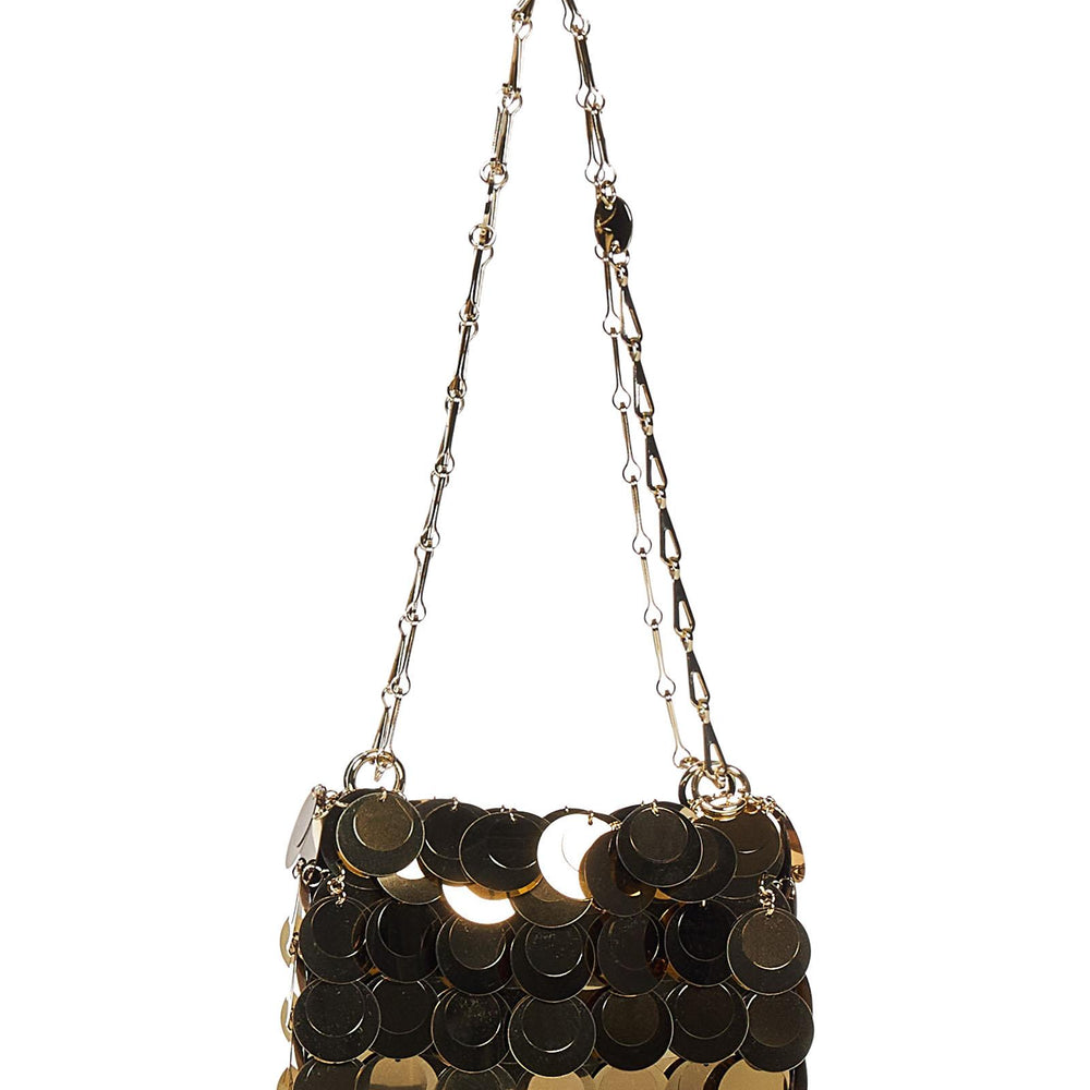 
                  
                    Borsa a spalla Gold Sparkle Discs Nano Bag Rabanne 23ASS0137PLX013 P711 Rabanne 
                  
                