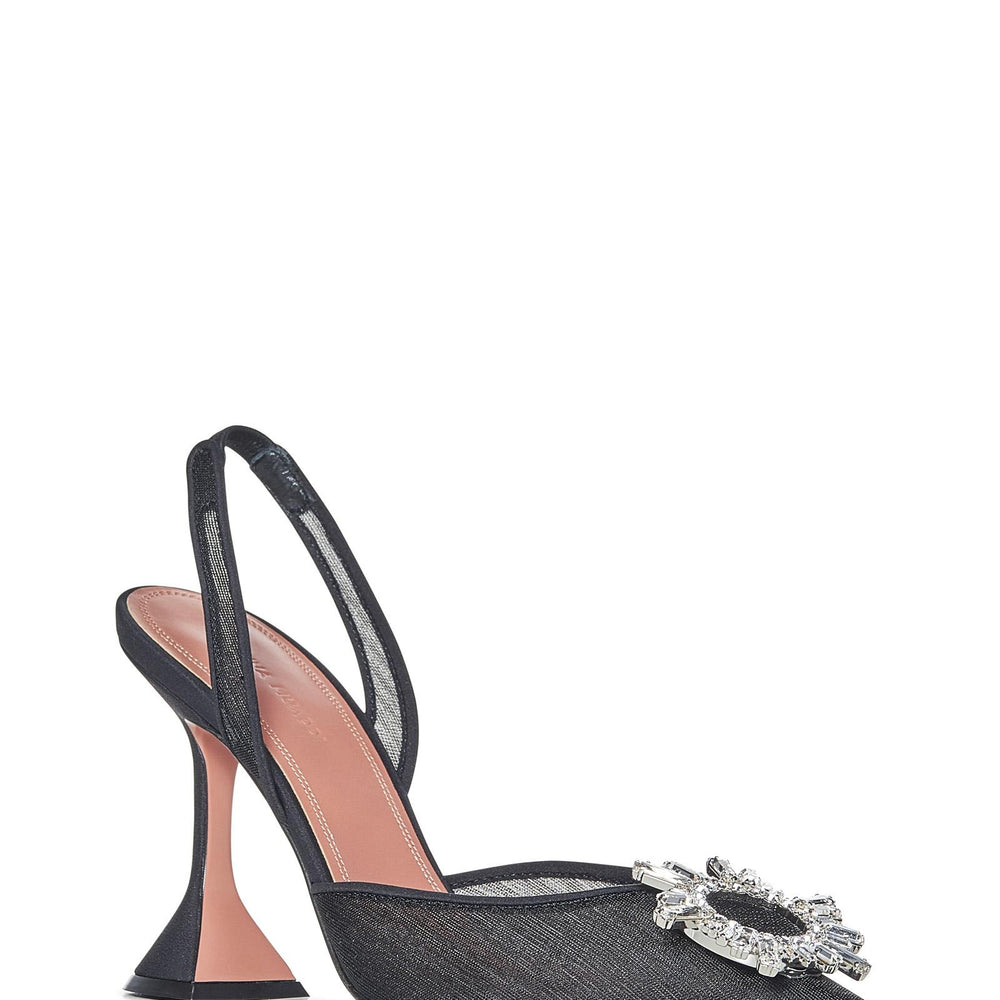 Décolleté Begum Mesh Sling 95 Amina Muaddi BEGUMMESHSLING95 BLACK Amina Muaddi 