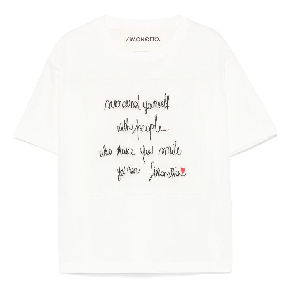 T-shirt Simonetta SW8A11J0177 101 Simonetta 