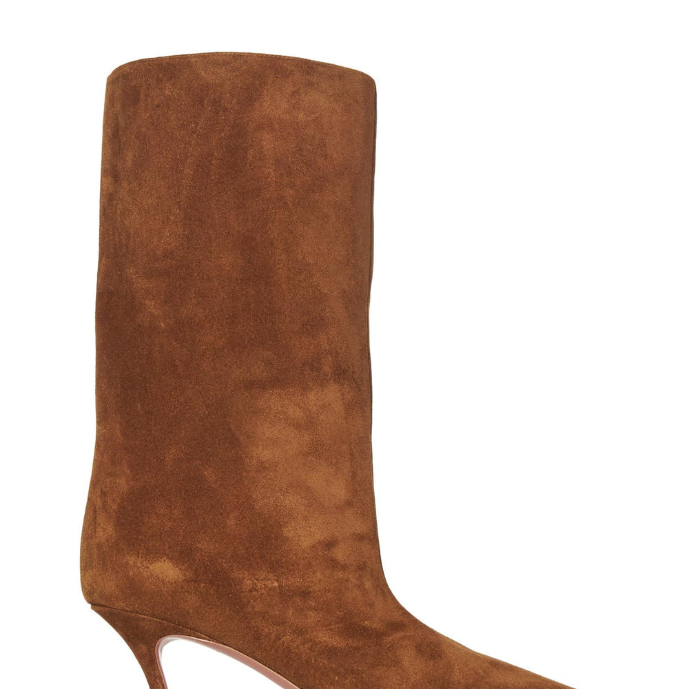 Amina Muaddi Fiona Boots FIONABOOT COGNAC Amina Muaddi 